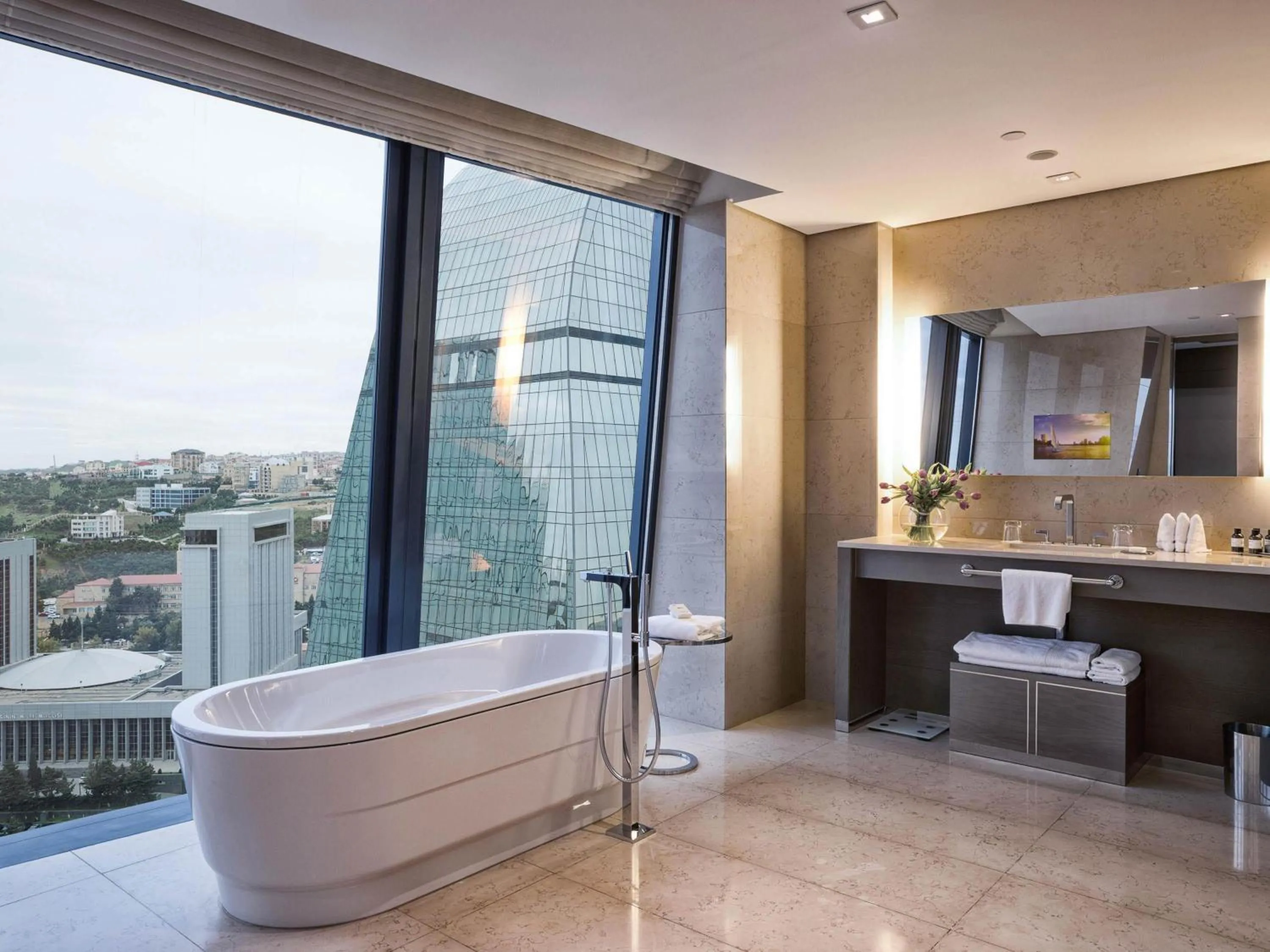 Bedroom in Fairmont Baku, Flame Towers