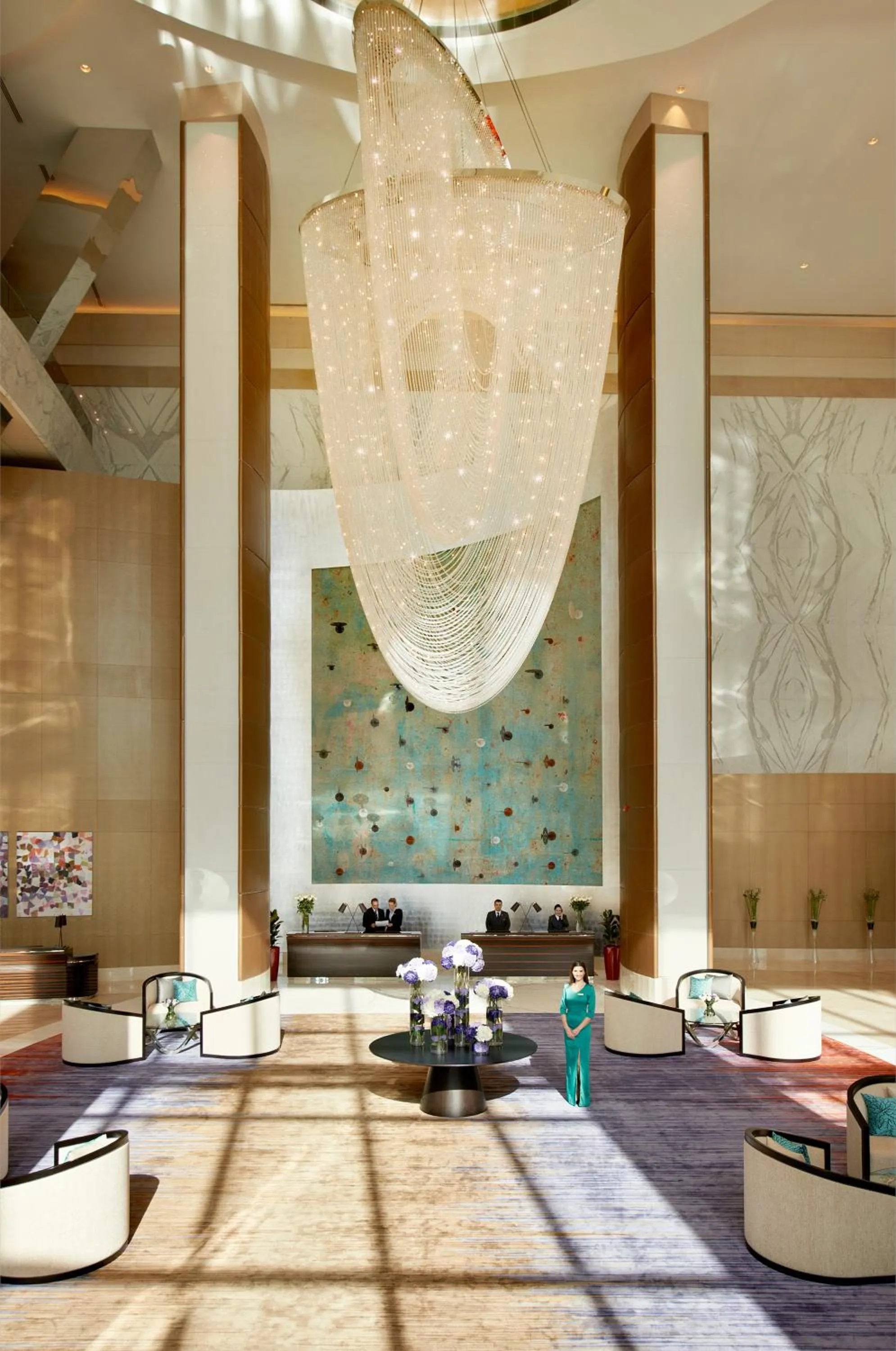 Lobby or reception in Fairmont Baku, Flame Towers