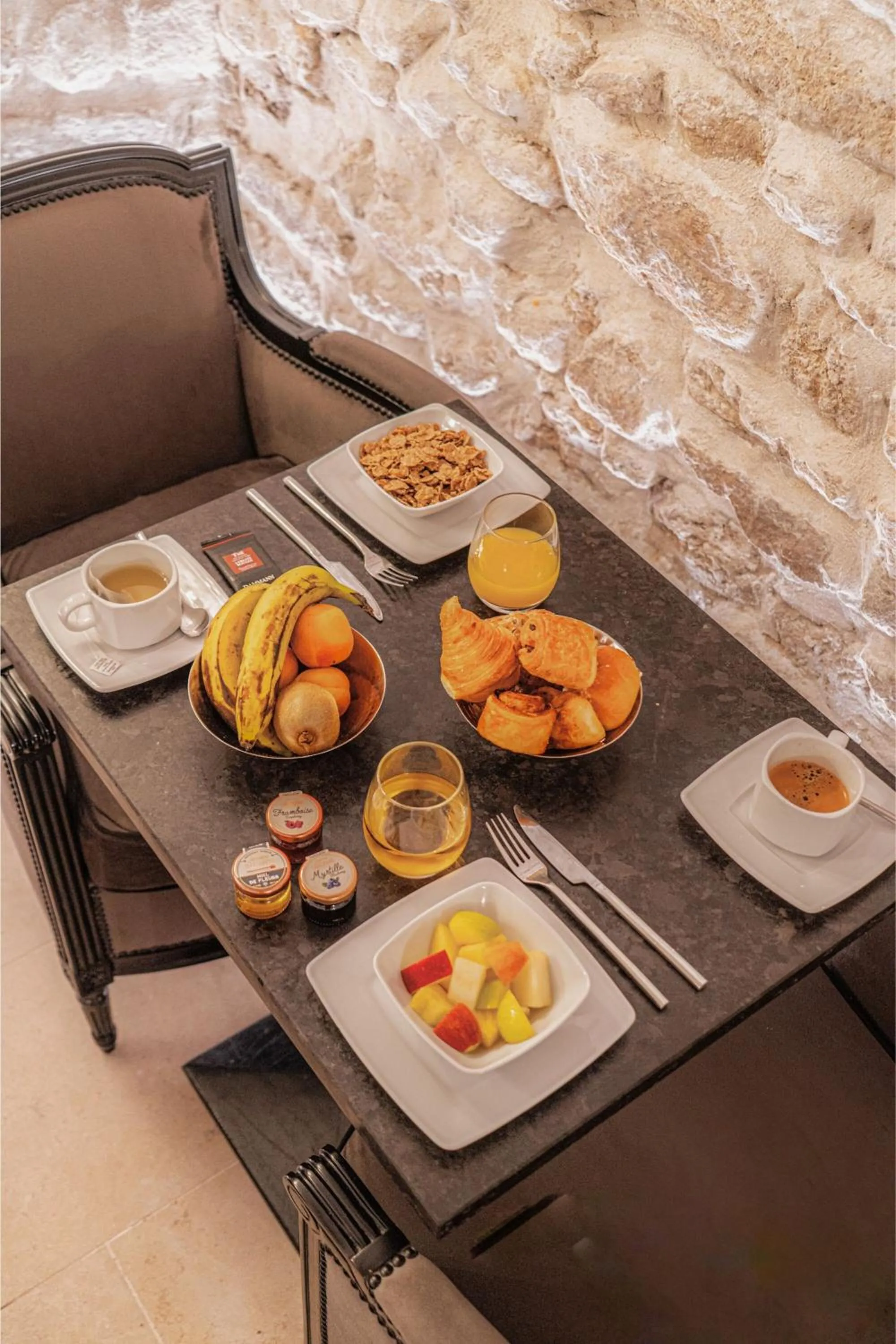 Buffet breakfast in Hotel Saint-Louis Marais