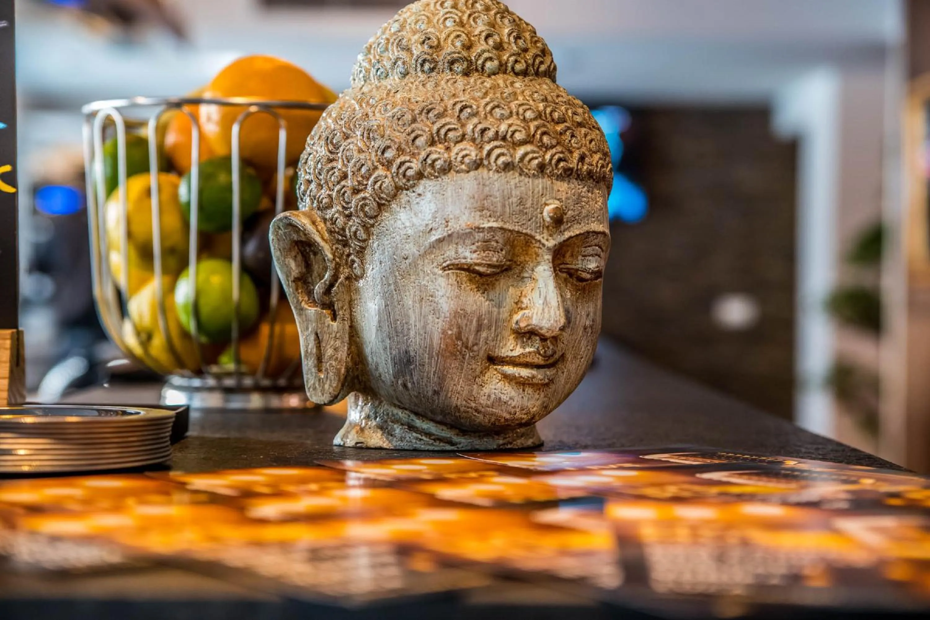 Decorative detail in Pebbles Resort