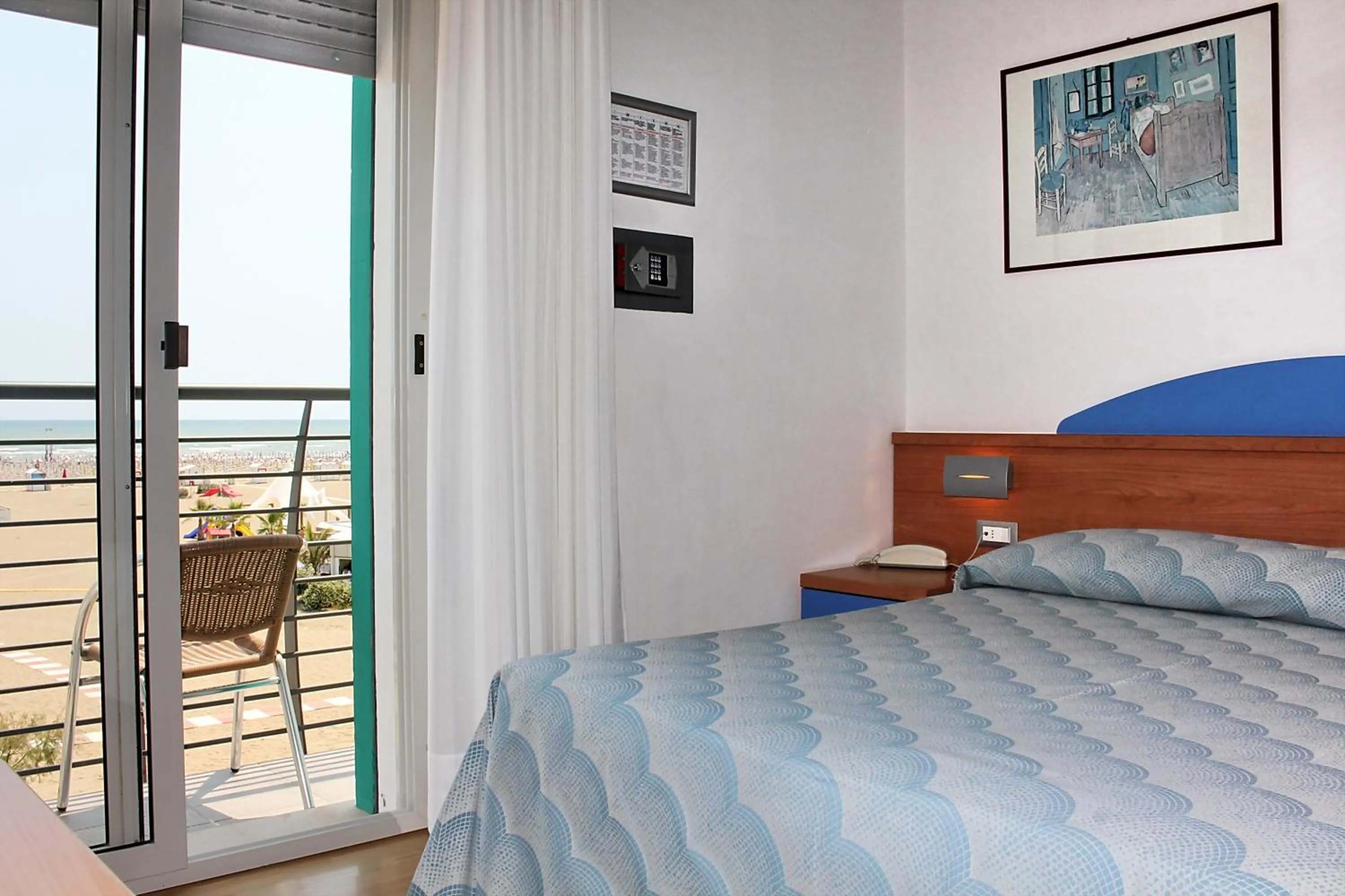 Bed in Hotel Riviera