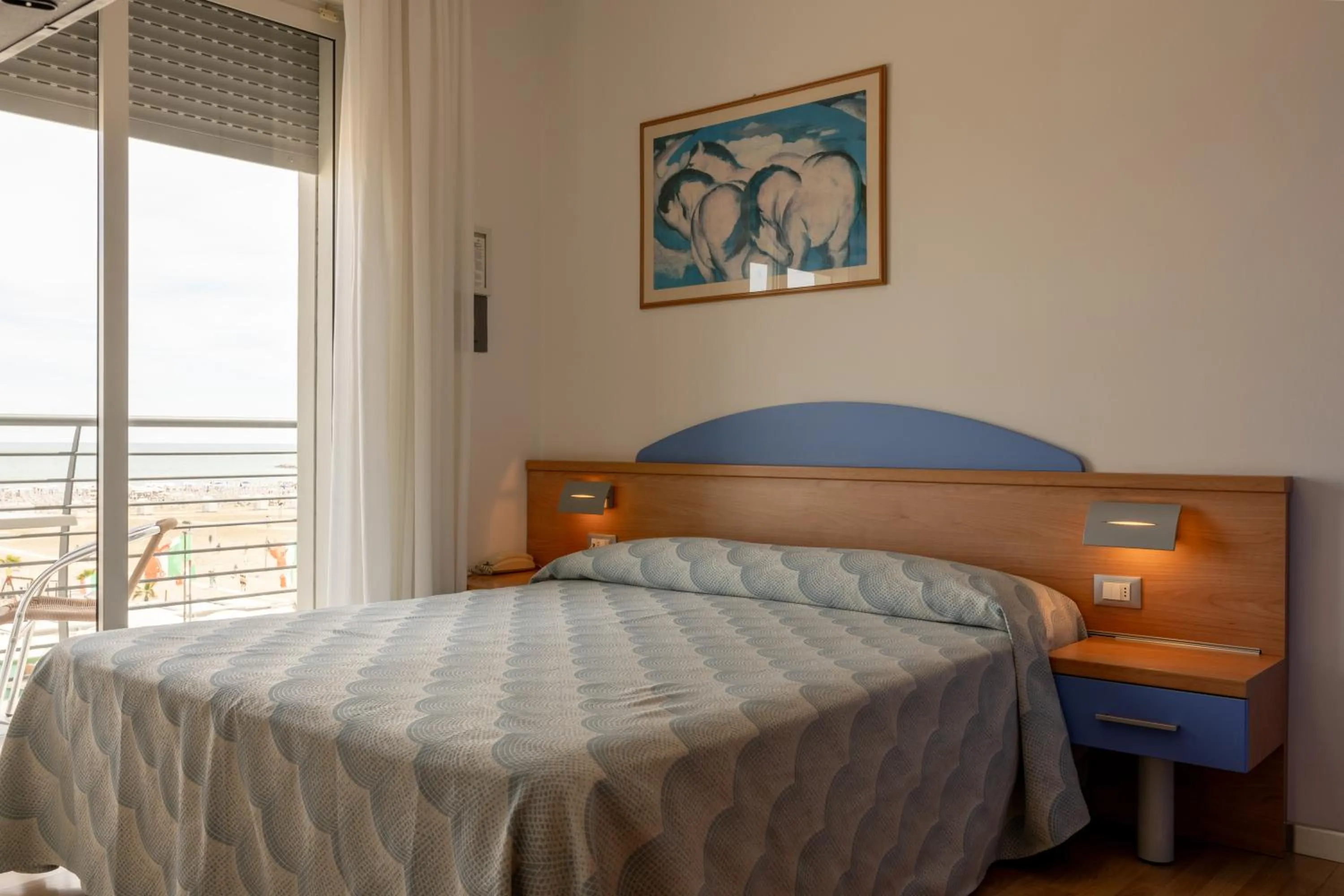 Bed in Hotel Riviera