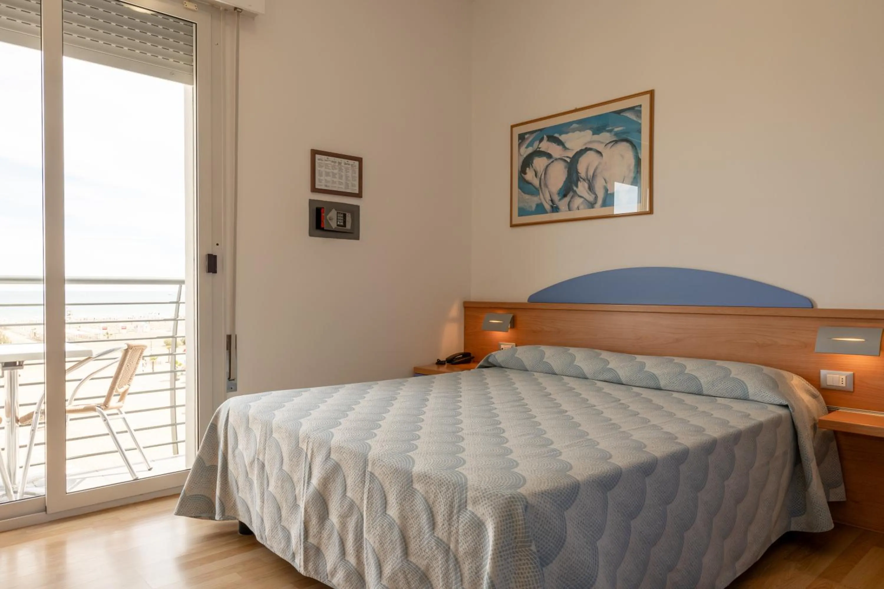 Bed in Hotel Riviera