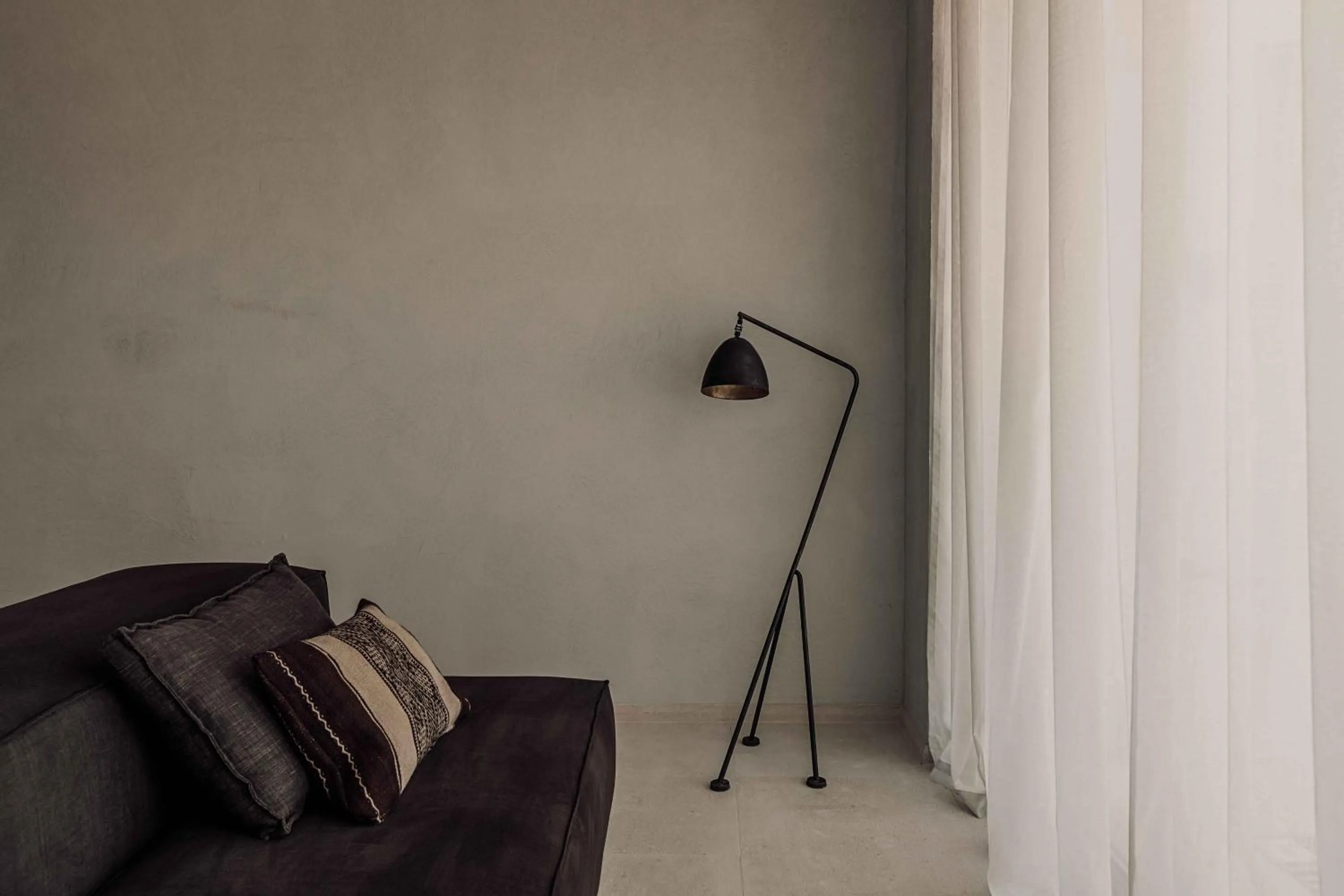 Seating area in OKU Ibiza