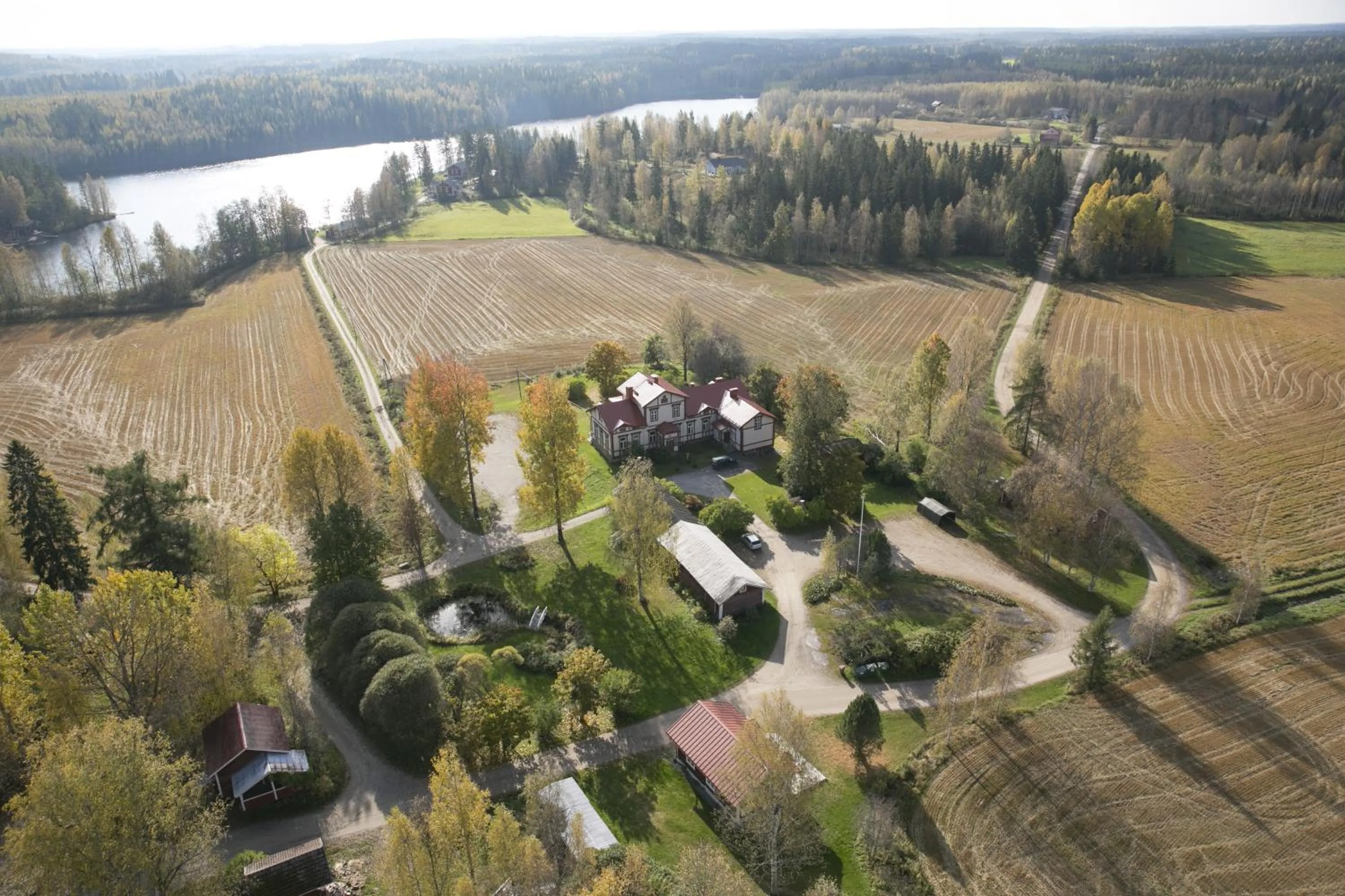 Bird's eye view in Löydön Kartano