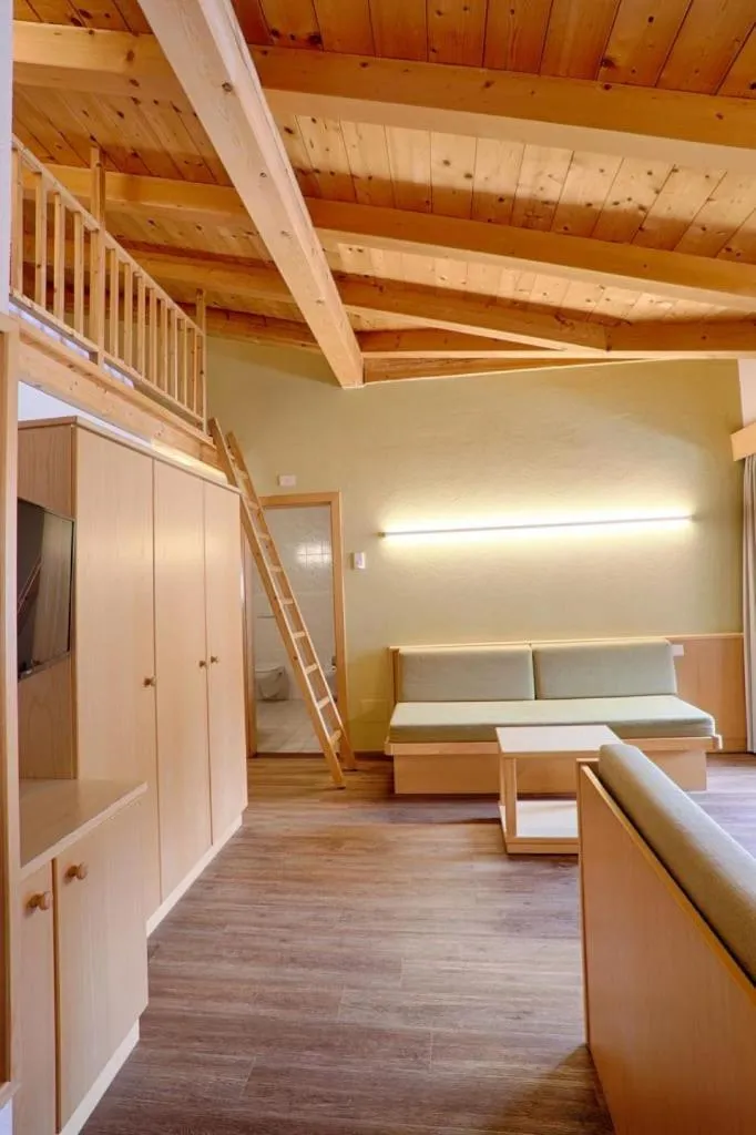 Bed in Mountain Living Apartments