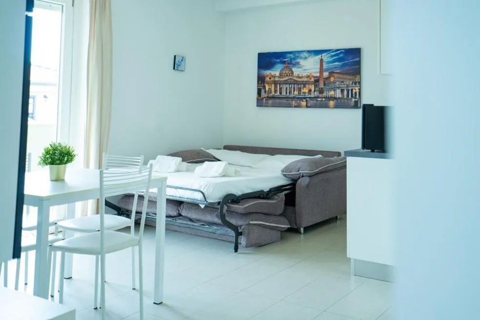 Bed in Isa Residence Fiumicino Airport