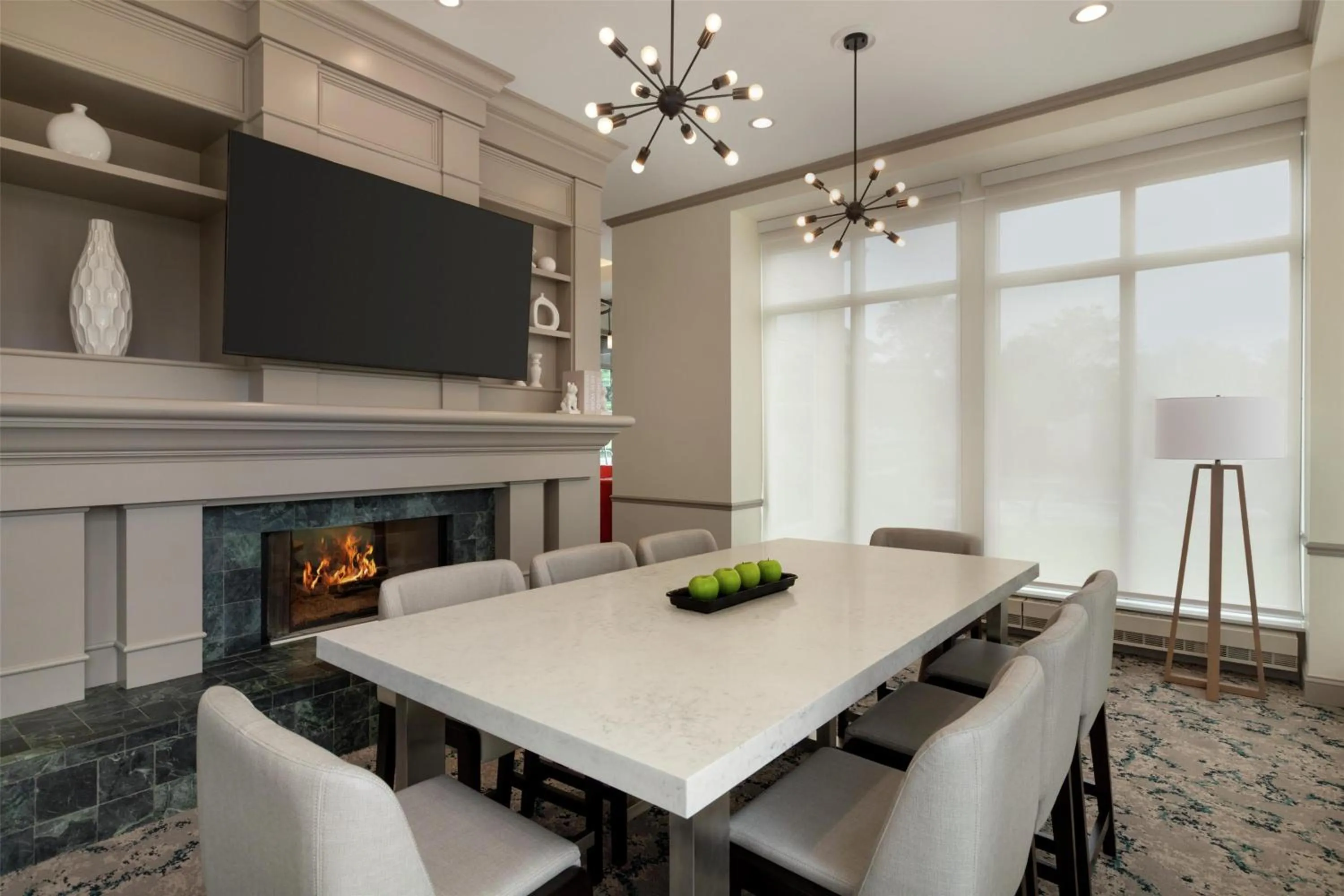 Lobby or reception in Hilton Garden Inn Cleveland Airport