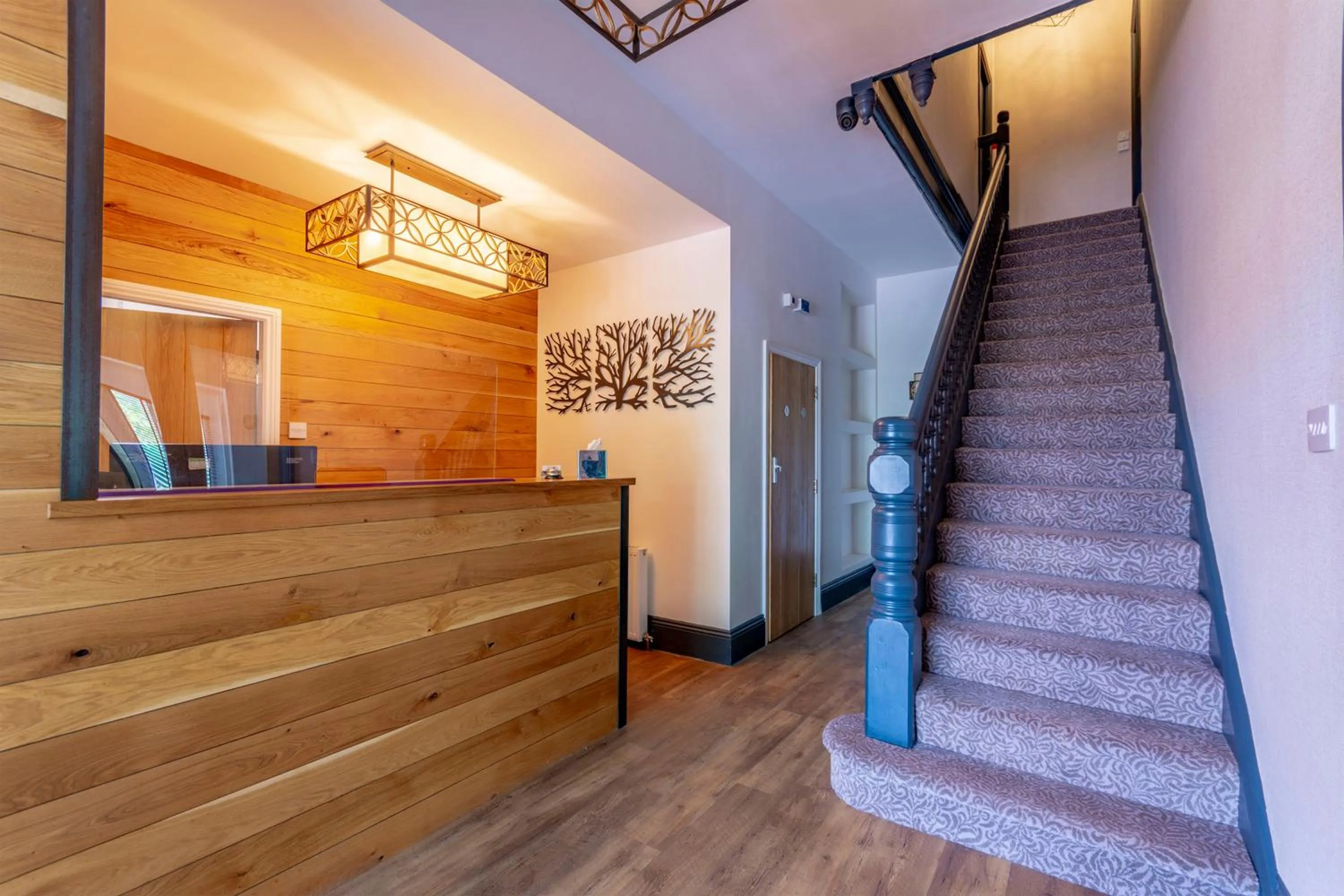 Lobby or reception in Woodcote Hotel