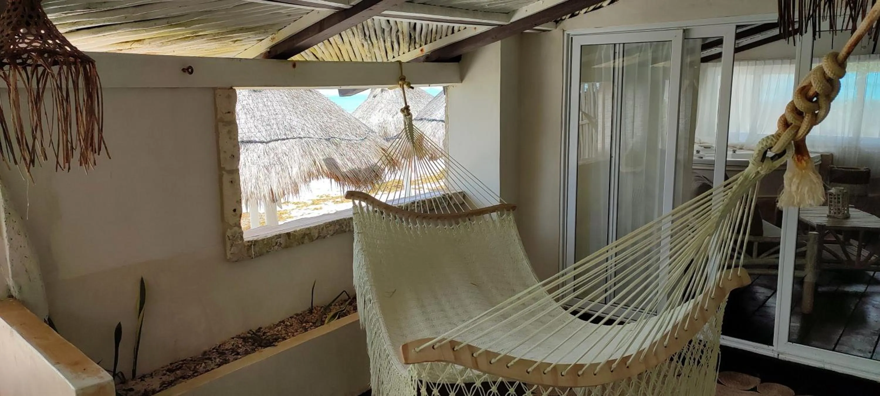Seating area in Villa Las Estrellas Tulum - located at the party zone