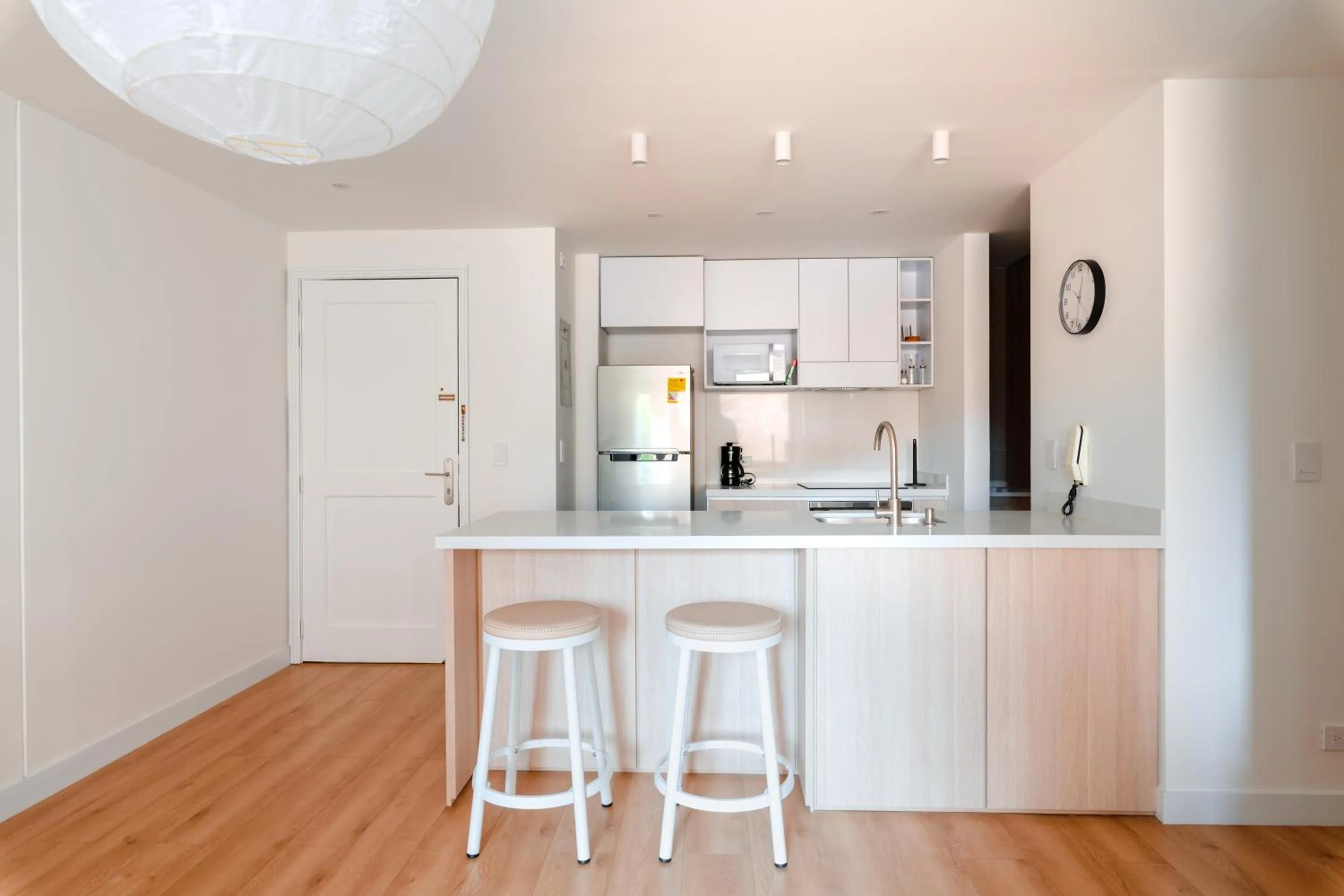 Kitchen or kitchenette in Cora 96 Street Apartments