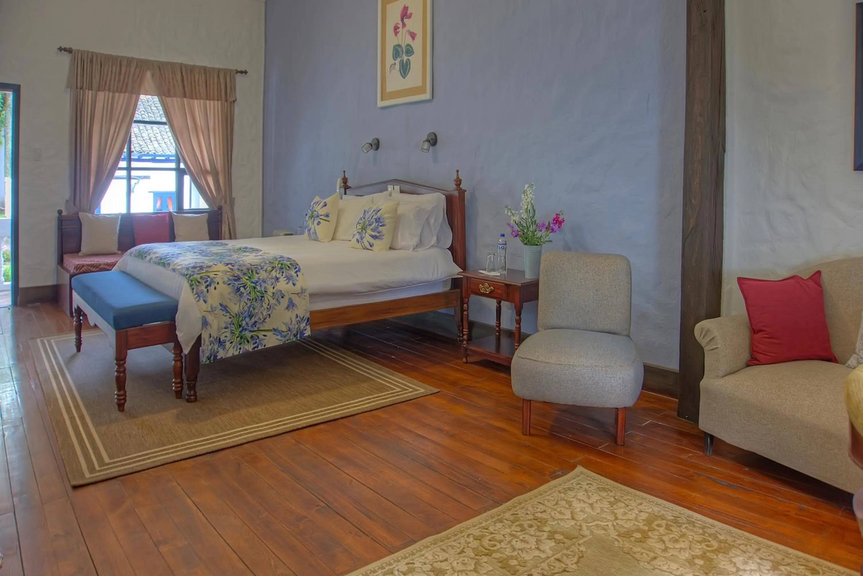 Bed in Hostería Hacienda Pinsaqui