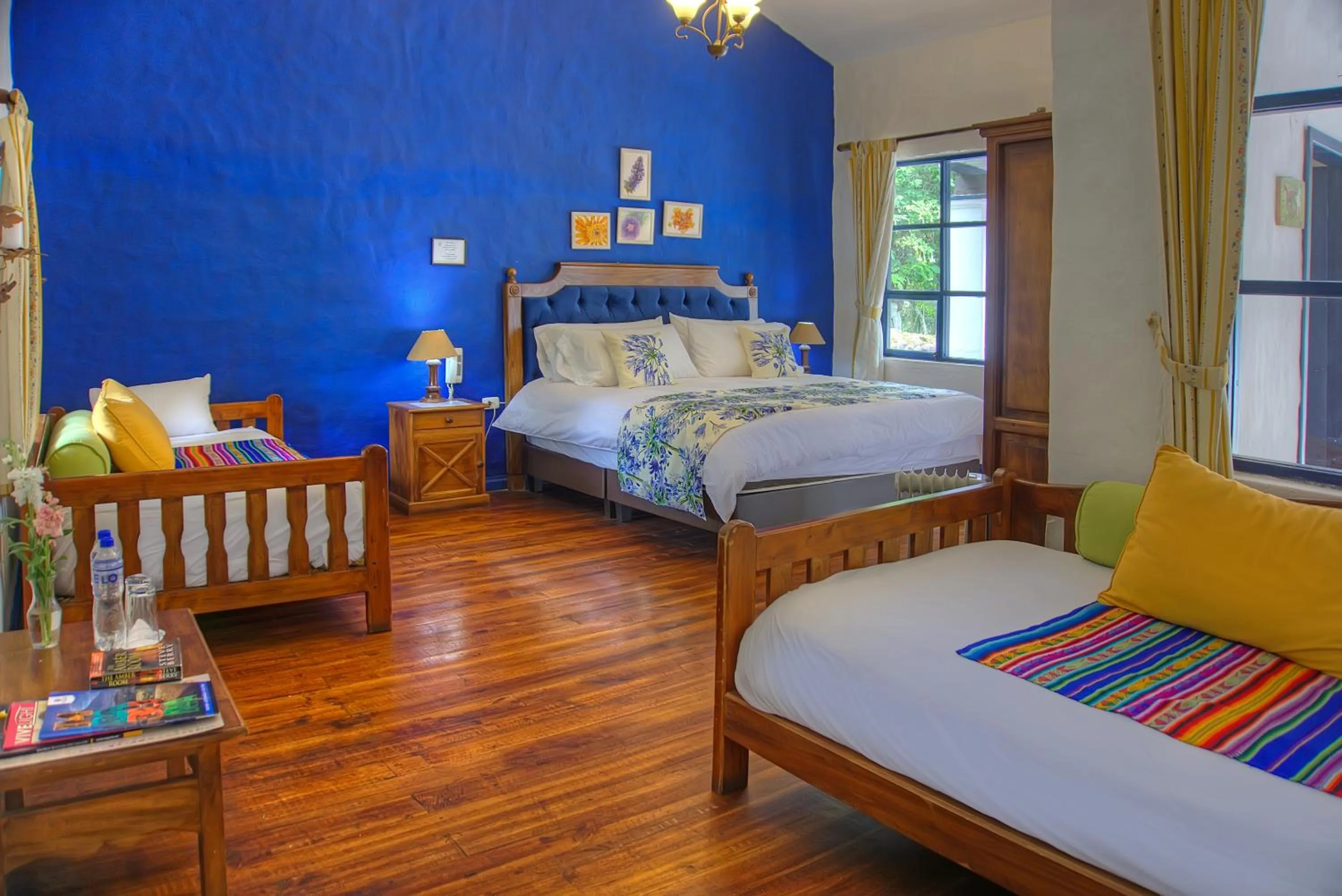 Bed in Hostería Hacienda Pinsaqui