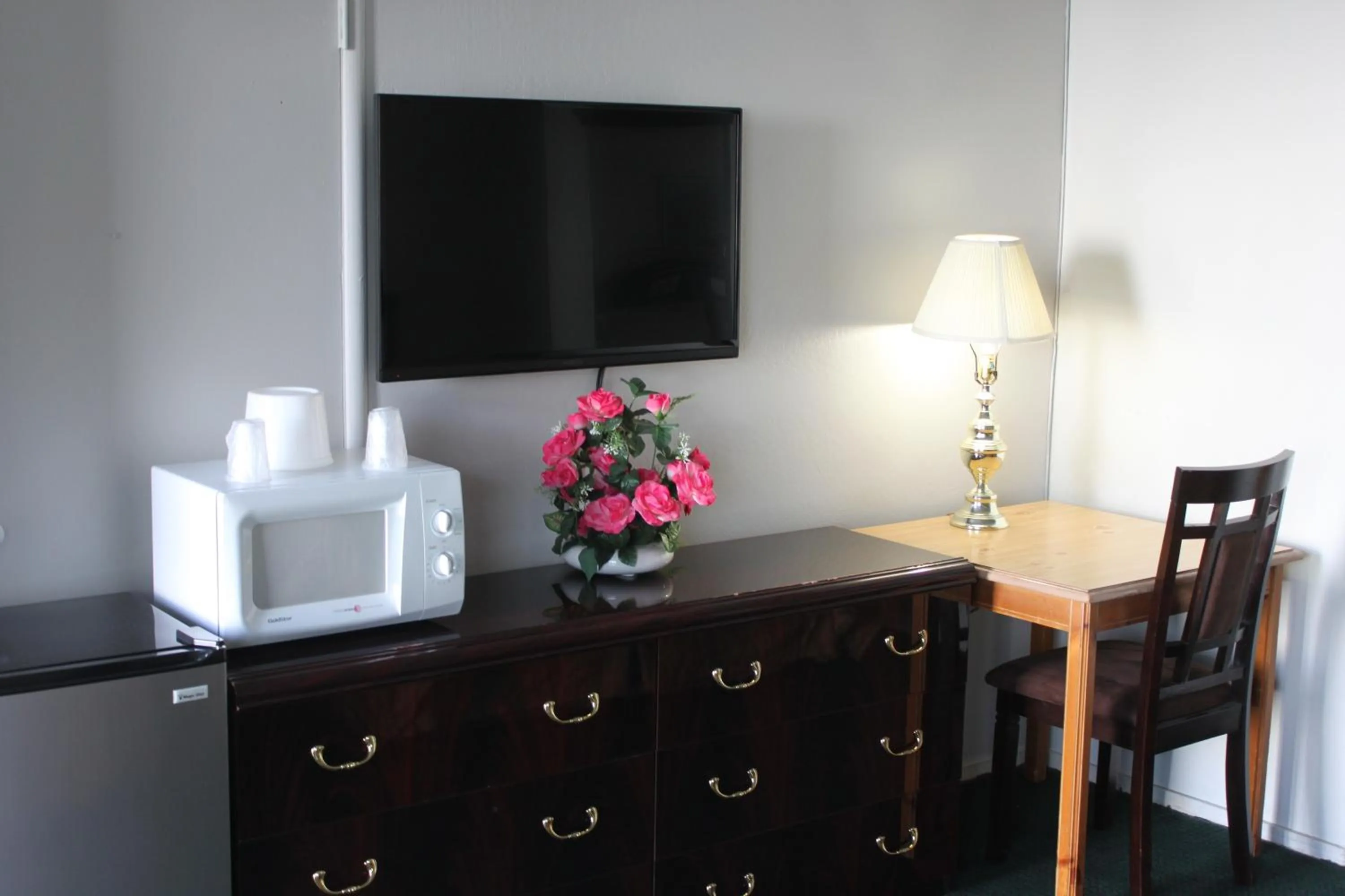 Decorative detail, TV/Entertainment Center in Travel Inn Redding