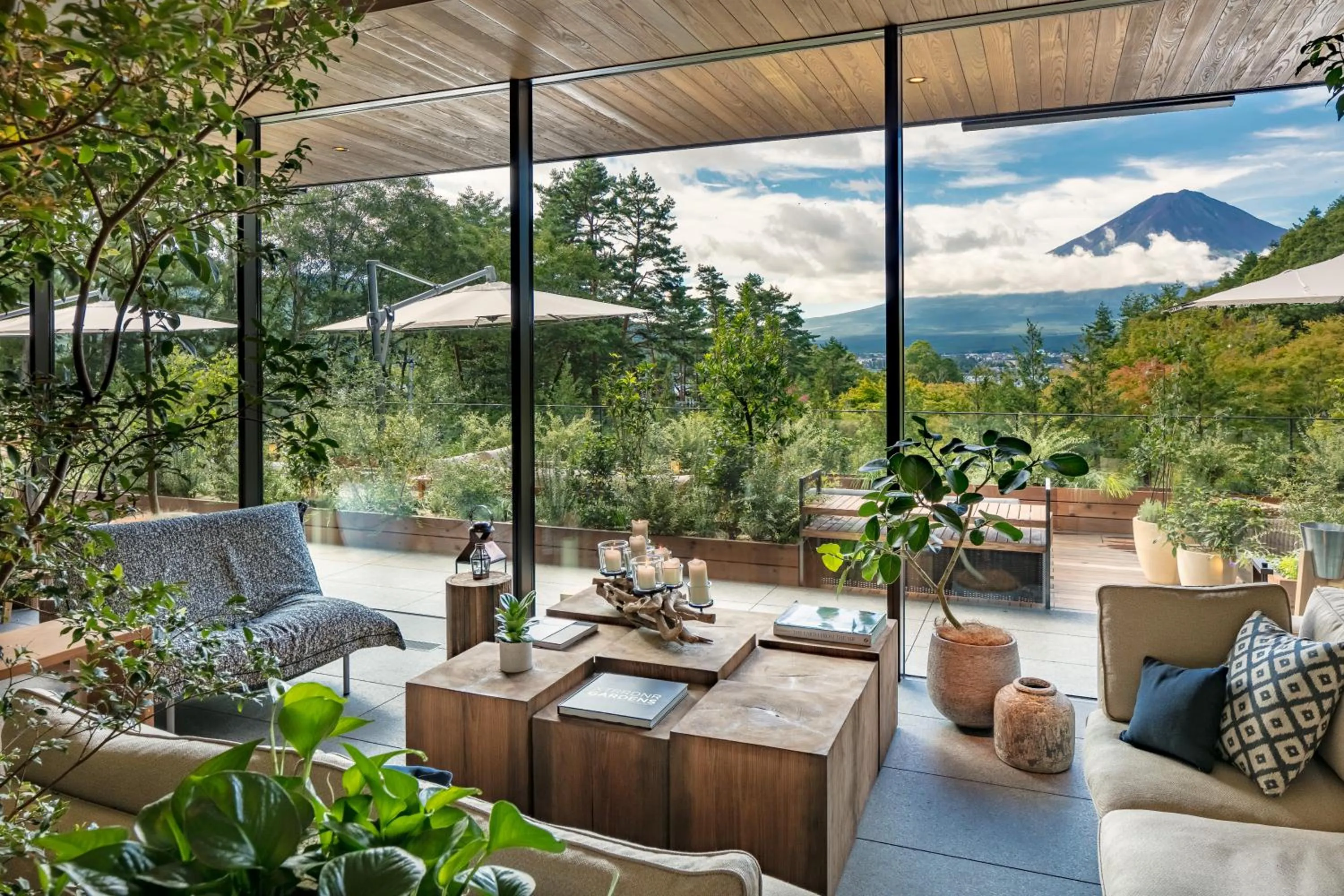 Balcony/Terrace in Fufu Kawaguchiko