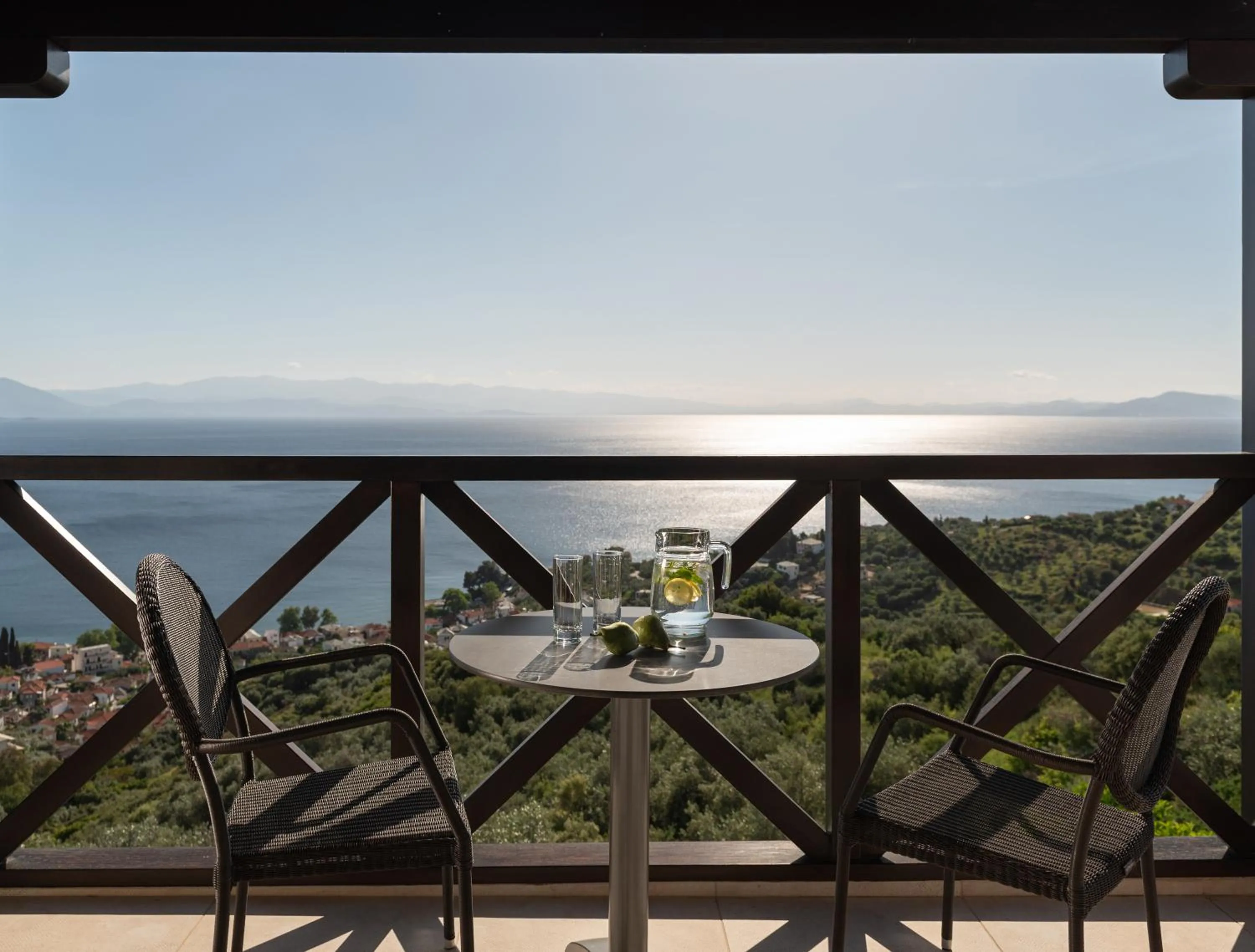 Patio in Karavia Lux Inn