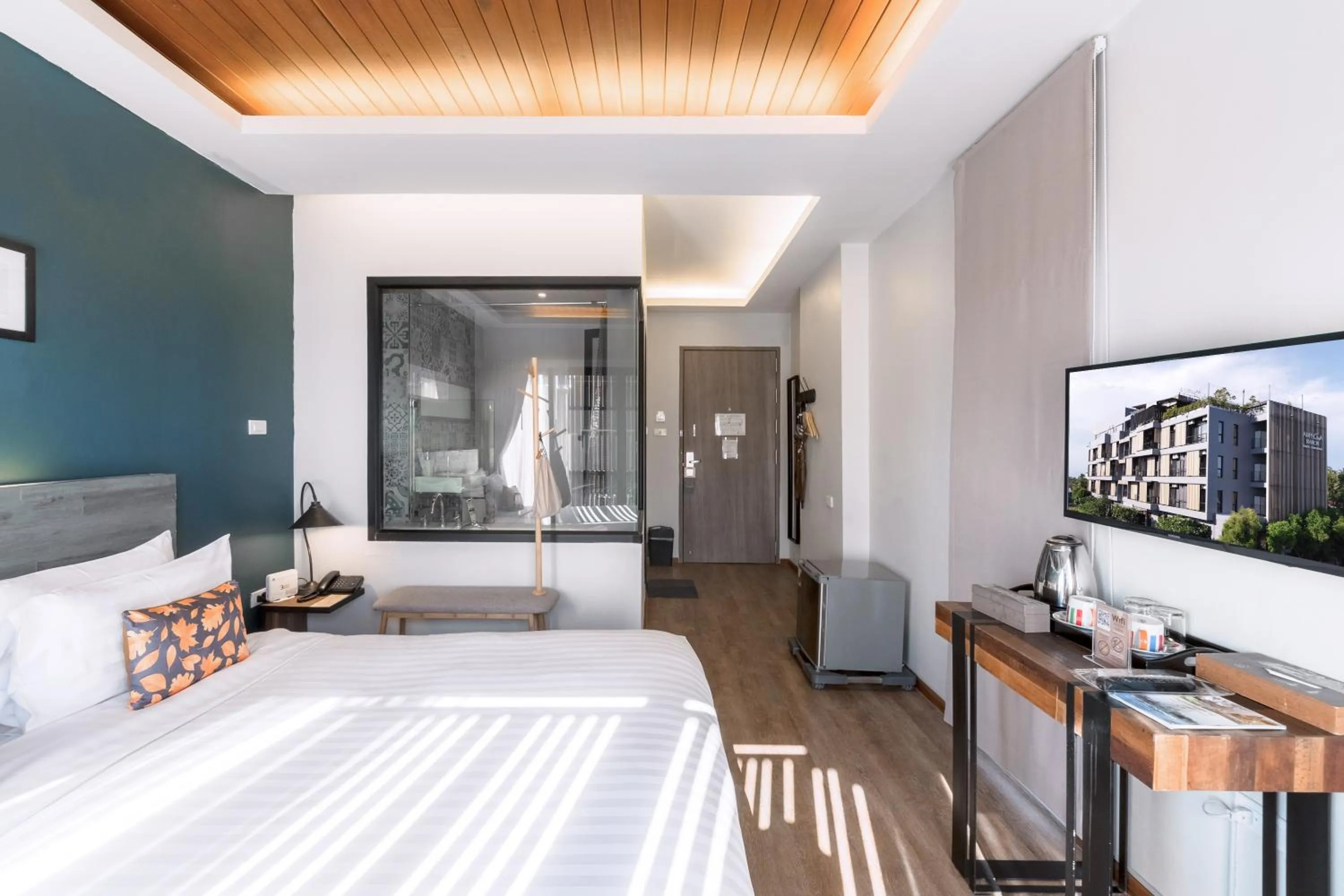 Bed in Amphawa Nanon Hotel