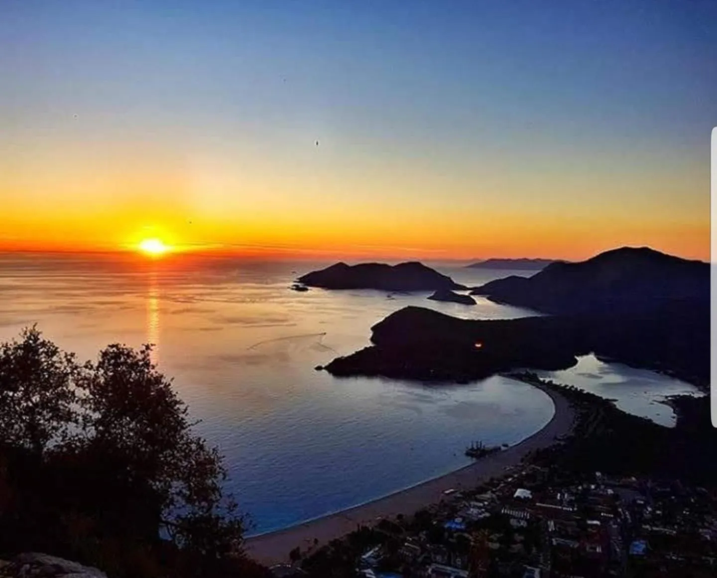 Sunset in İlkiz Beach Hotel