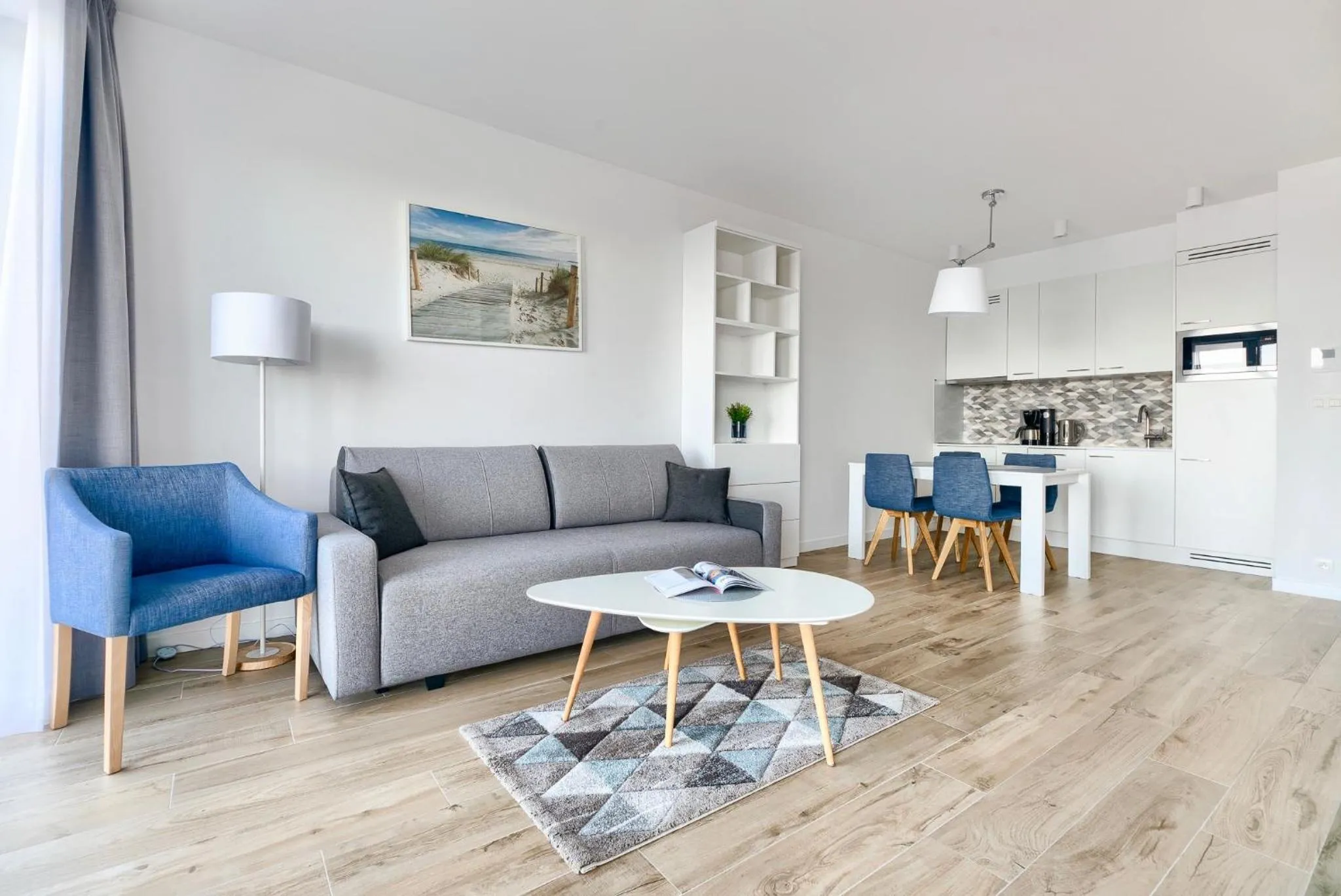 Living room in Apartamenty Marina z widokiem na morze