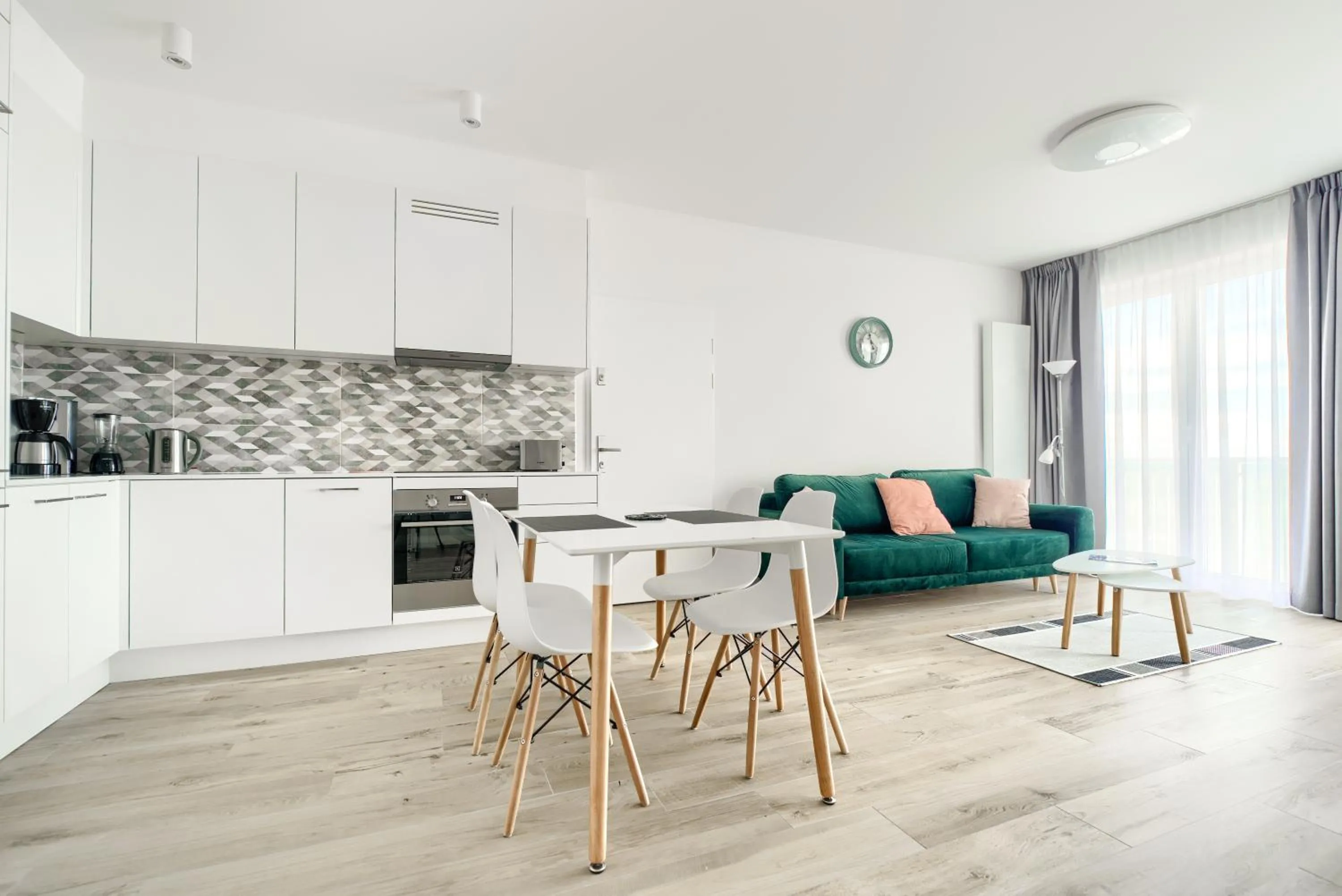 Kitchen or kitchenette in Apartamenty Marina z widokiem na morze