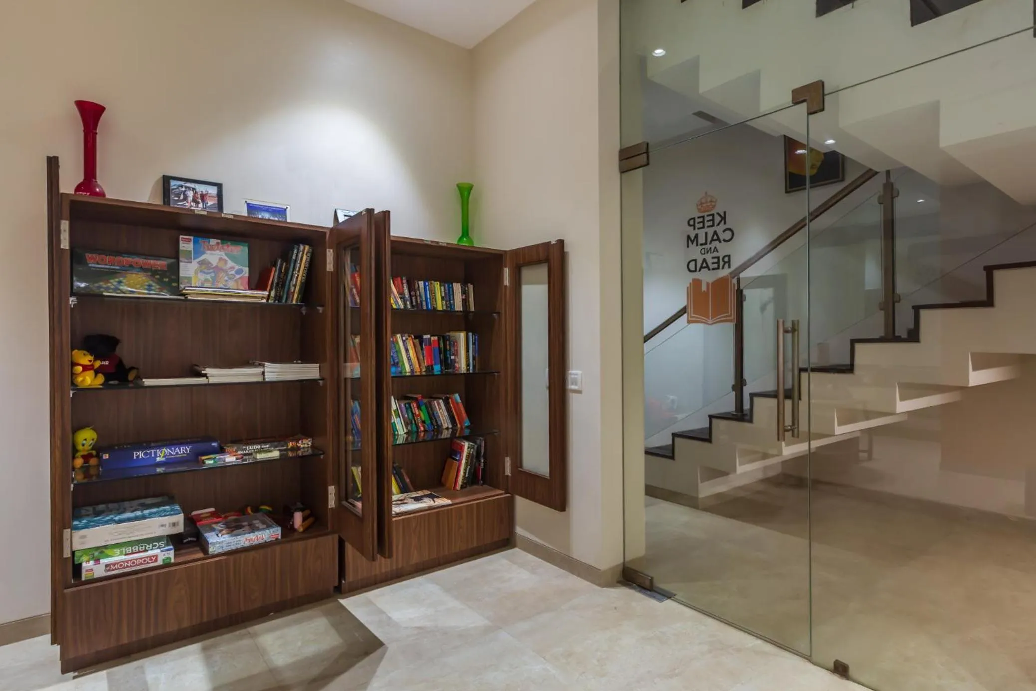 Library in SaffronStays Aspen, Lonavala - luxury pool villa with games and TV room near Bhushi Dam