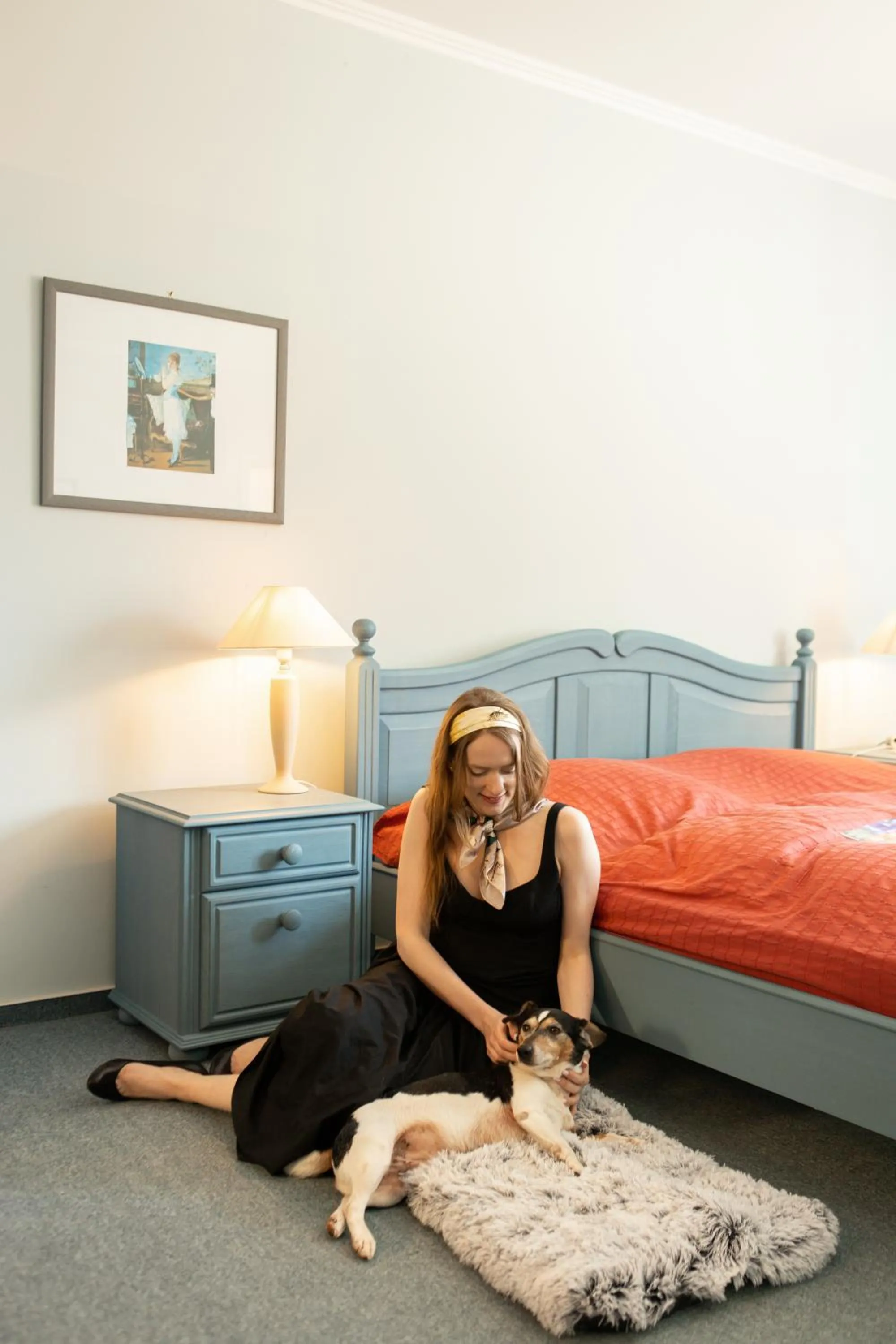 Bed in Boutiquehotel Gut Tribbevitz auf Rügen