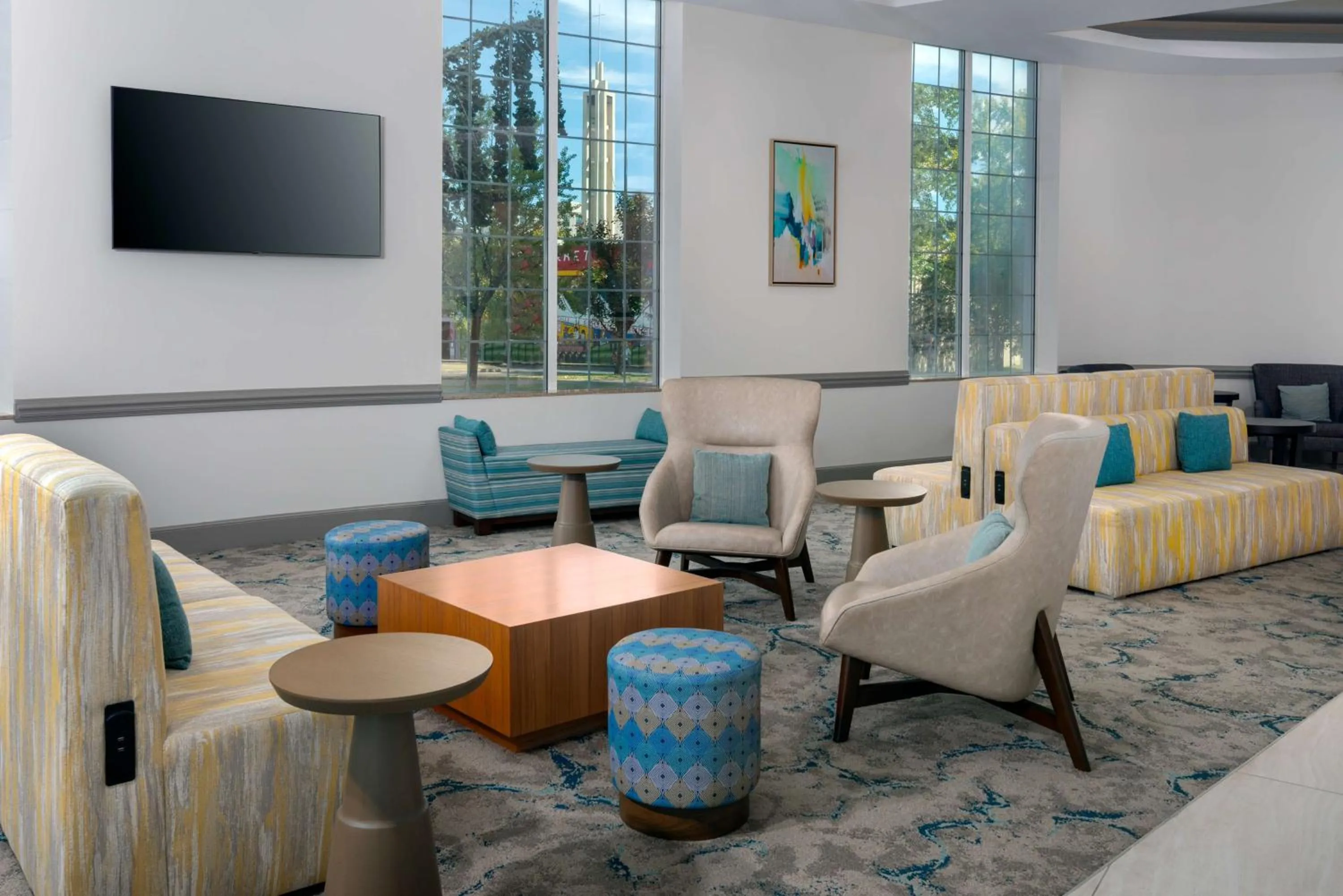 Lobby or reception in Hilton Garden Inn Charlotte Uptown