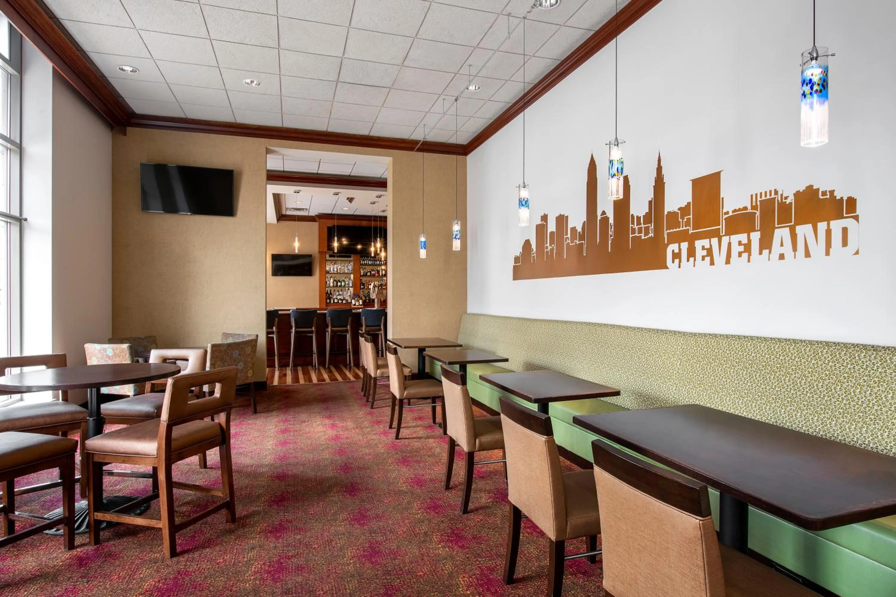 Lounge or bar in Hilton Garden Inn Cleveland Downtown