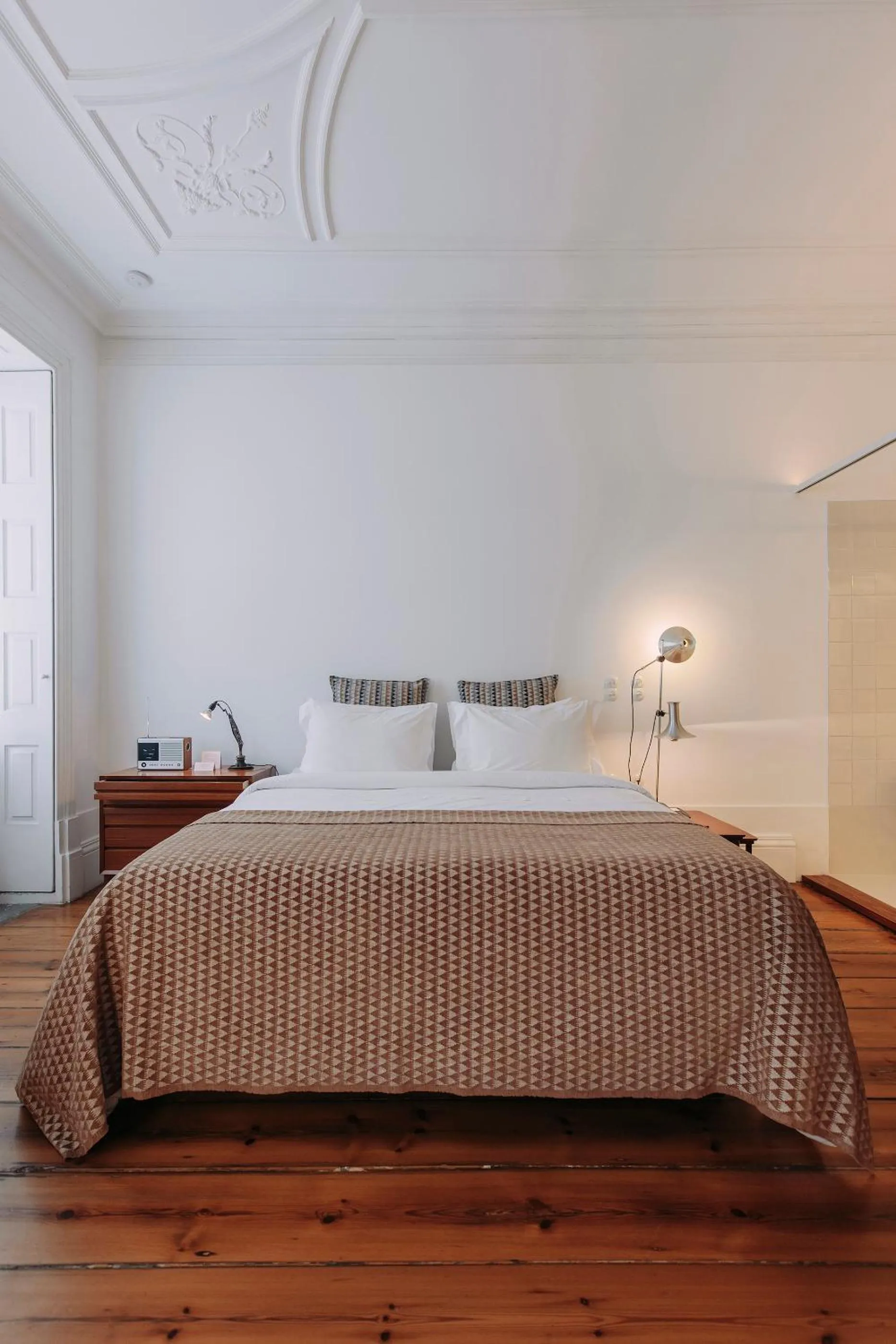 Decorative detail, Bed in Rosa Et Al Townhouse