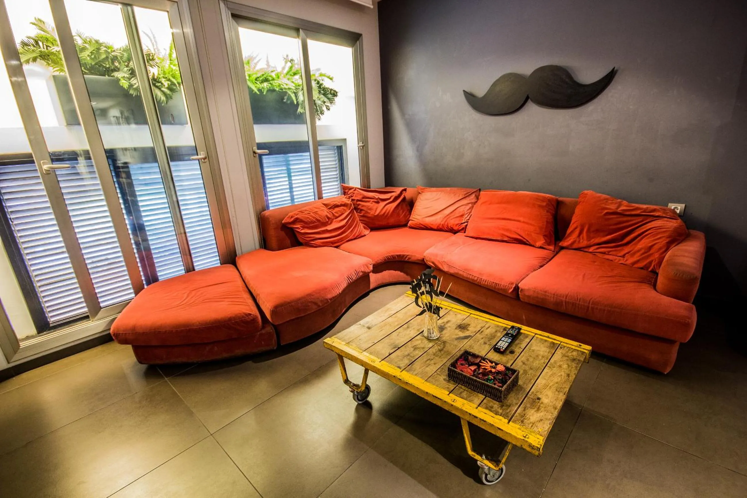 Living room in Don Moustache Boutique Hostel