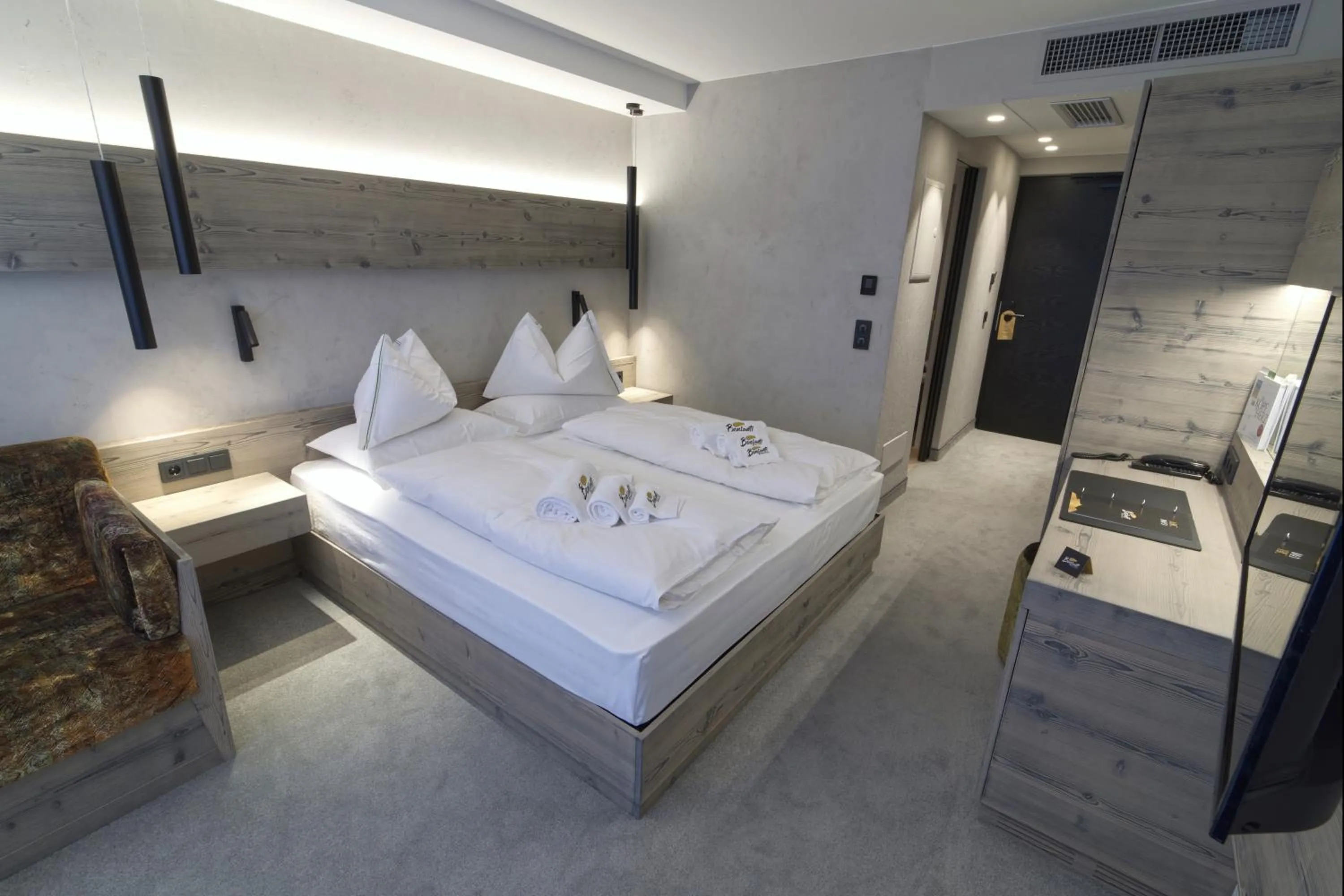 Bed in Bonfanti Design Hotel