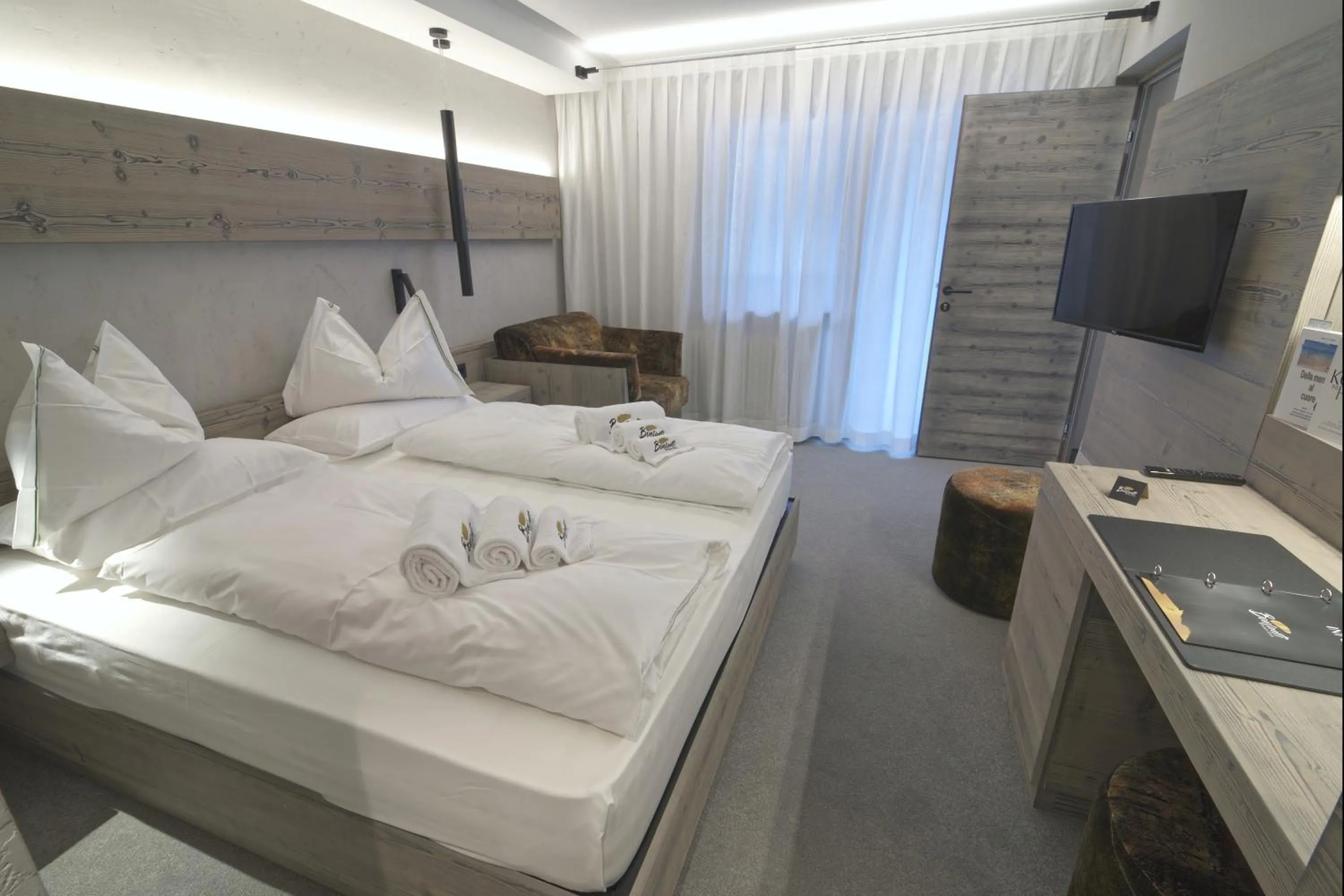 Bed in Bonfanti Design Hotel
