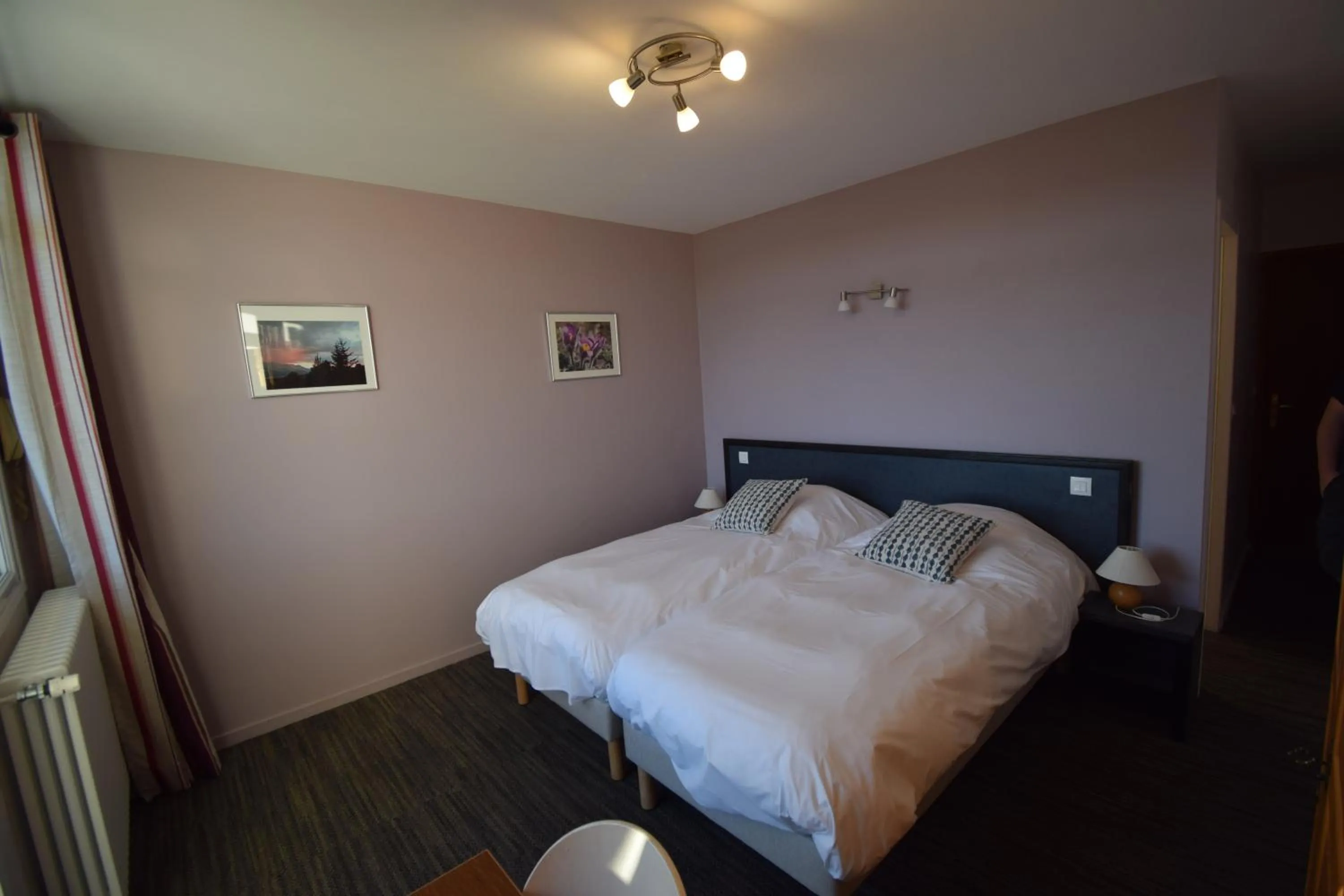 Bed in Hotel Les Chenets