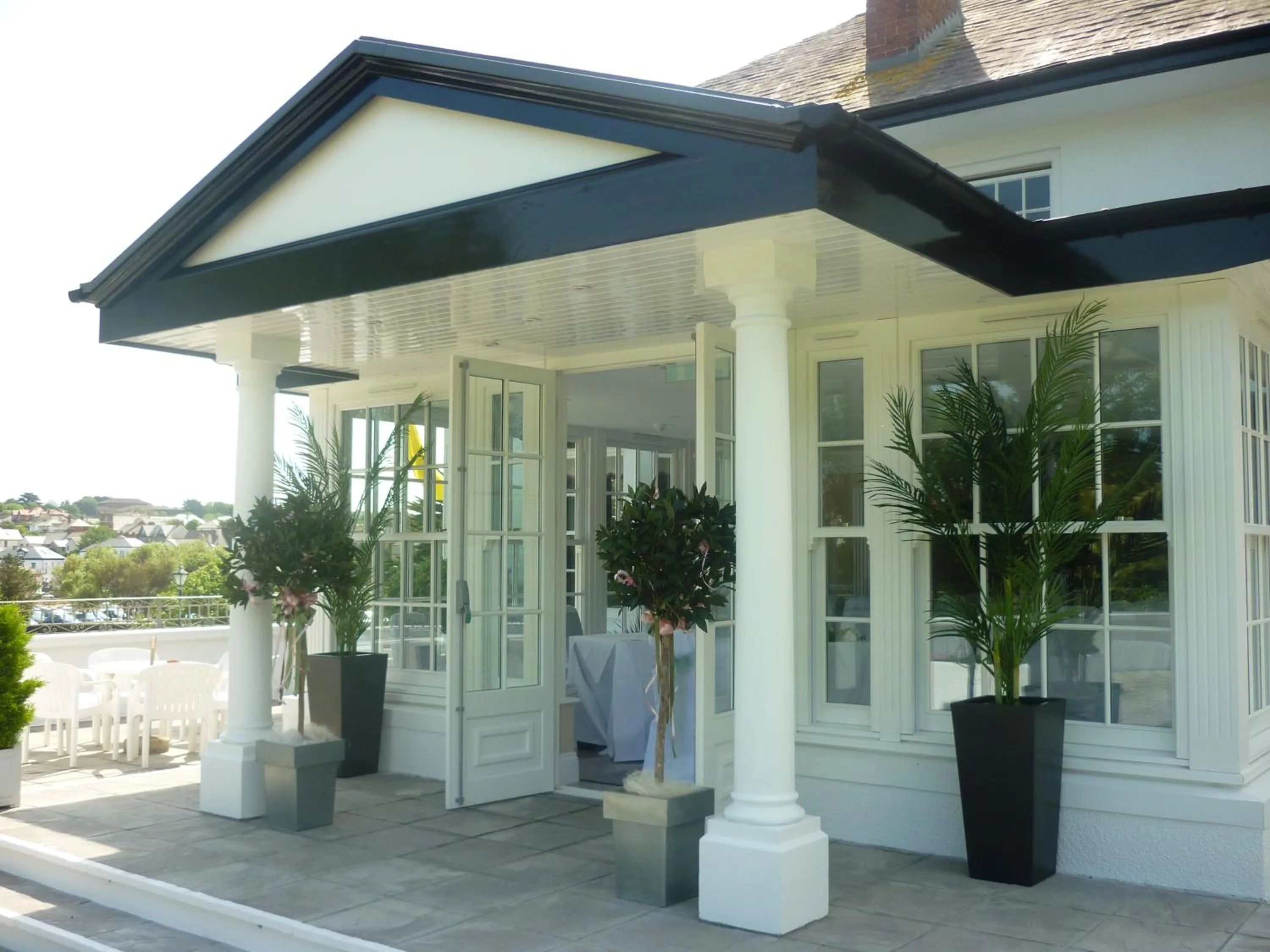 Patio in The Falcon Hotel