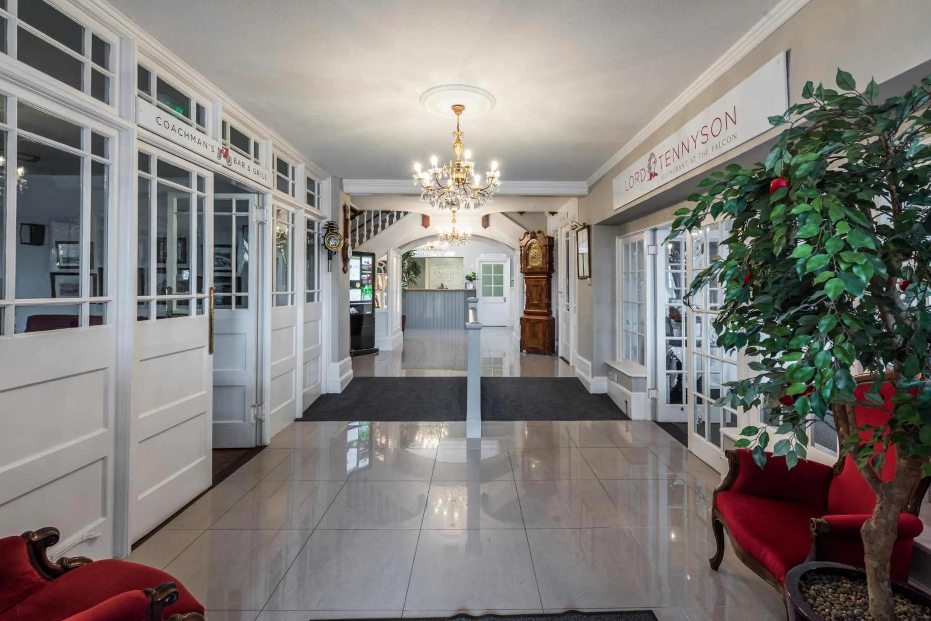 Lobby or reception in The Falcon Hotel