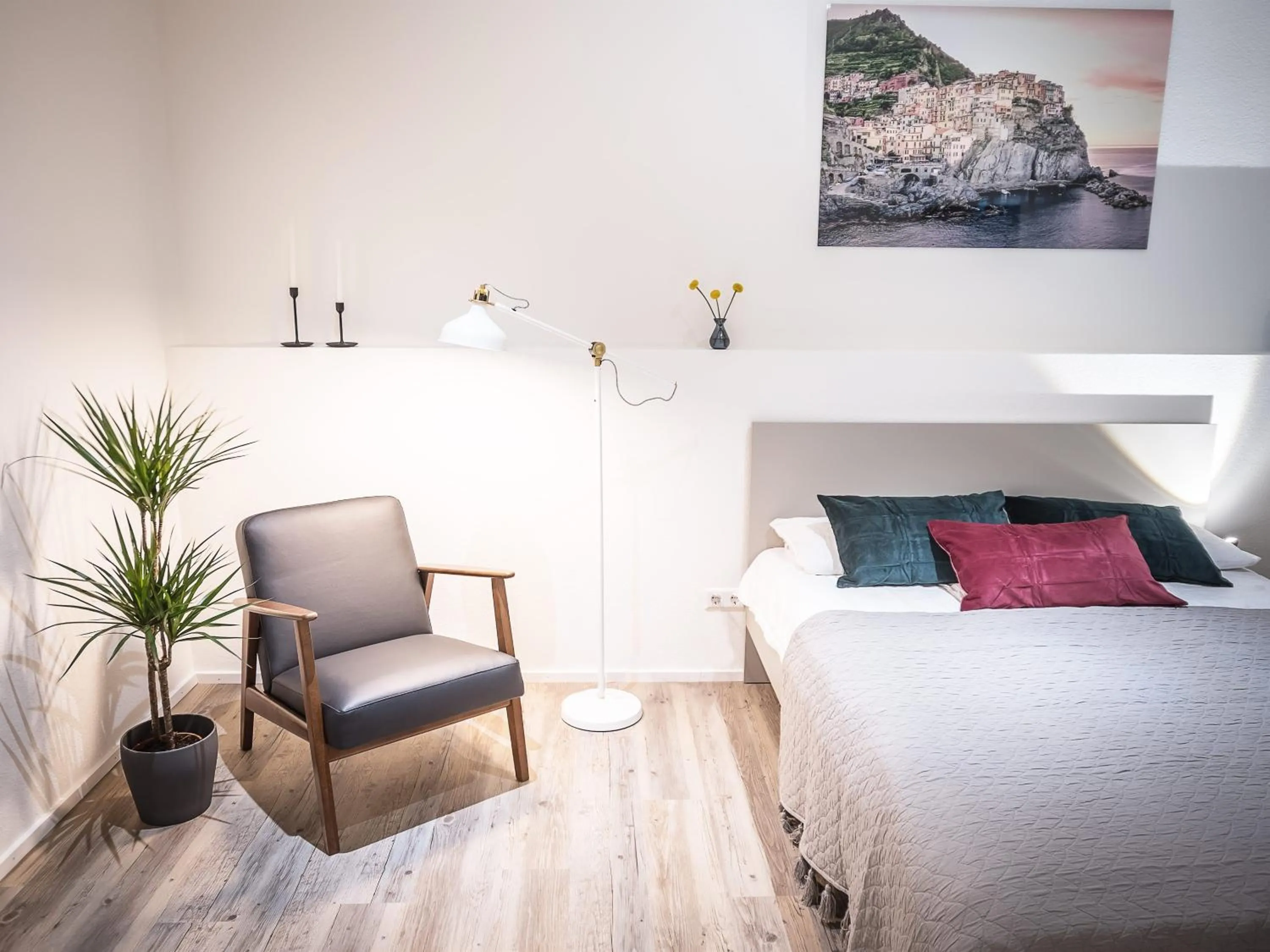 View (from property/room), Bed in Freiburger-Ferienwohnung