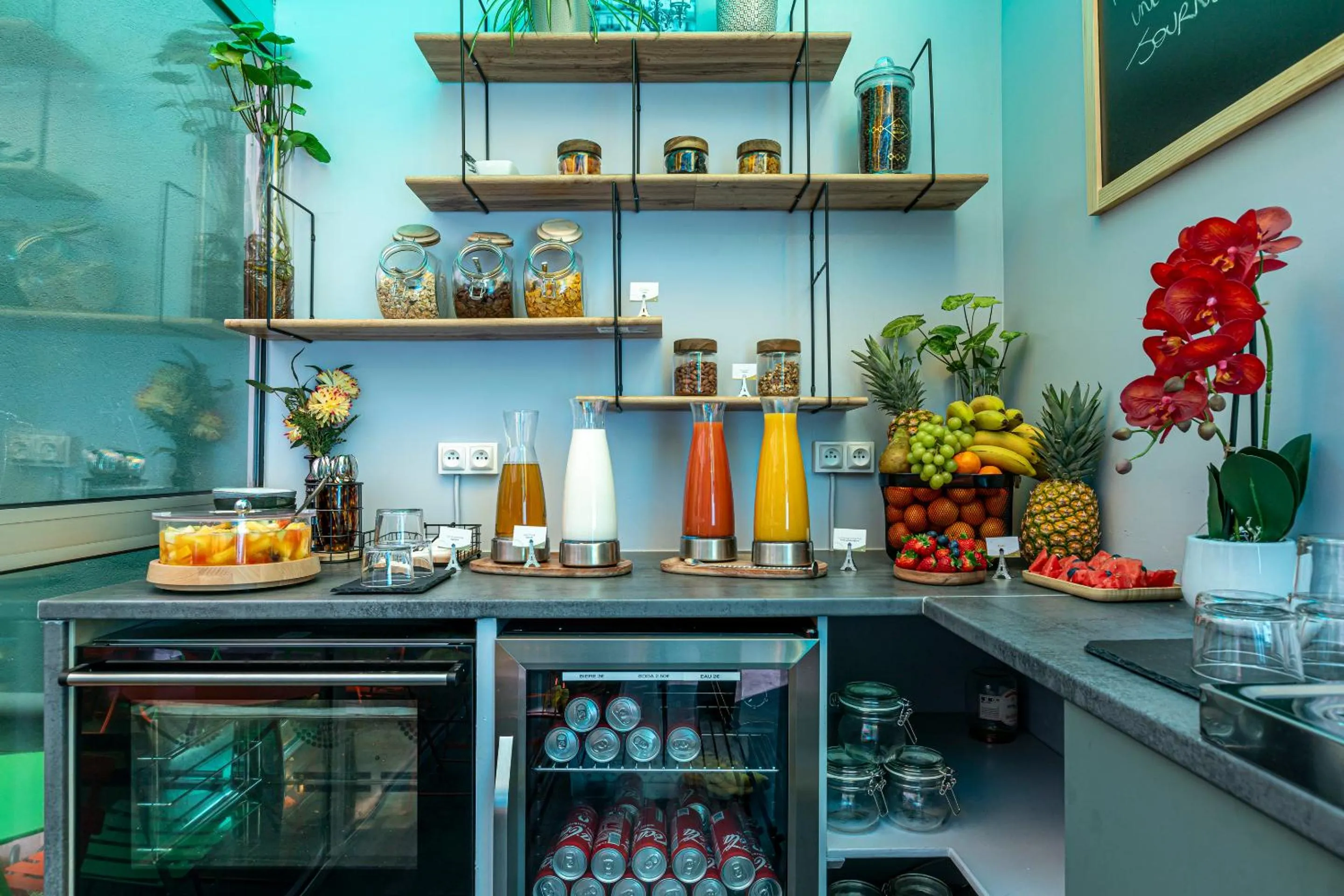 Buffet breakfast in Hotel Alpha Paris Eiffel by Patrick Hayat