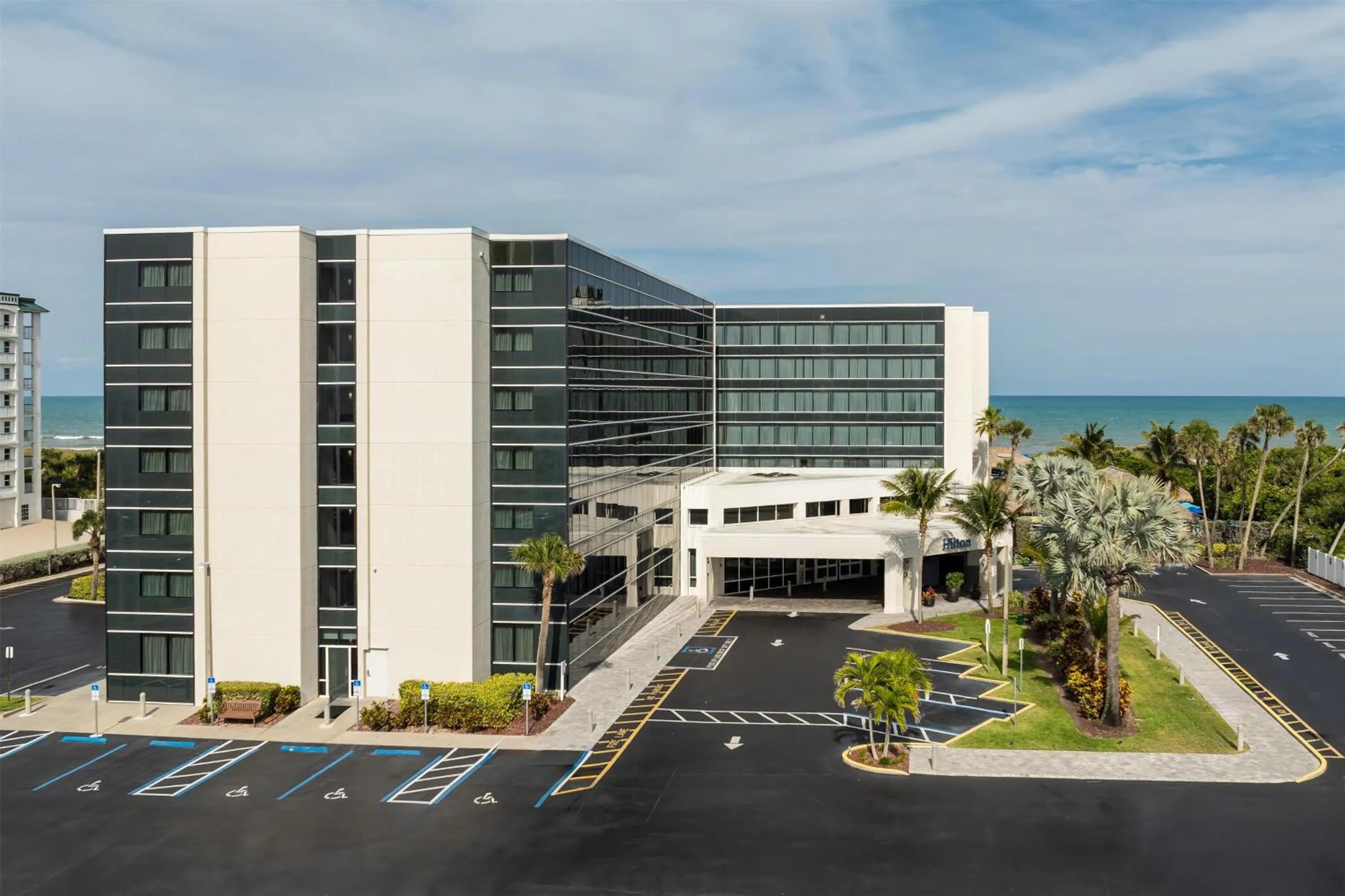 Property building in Hilton Cocoa Beach Oceanfront