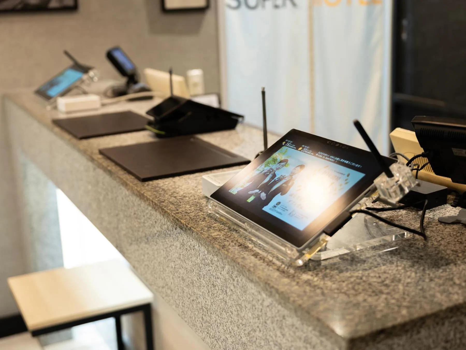 Lobby or reception in Super Hotel JR Shin-Osaka Higashiguchi