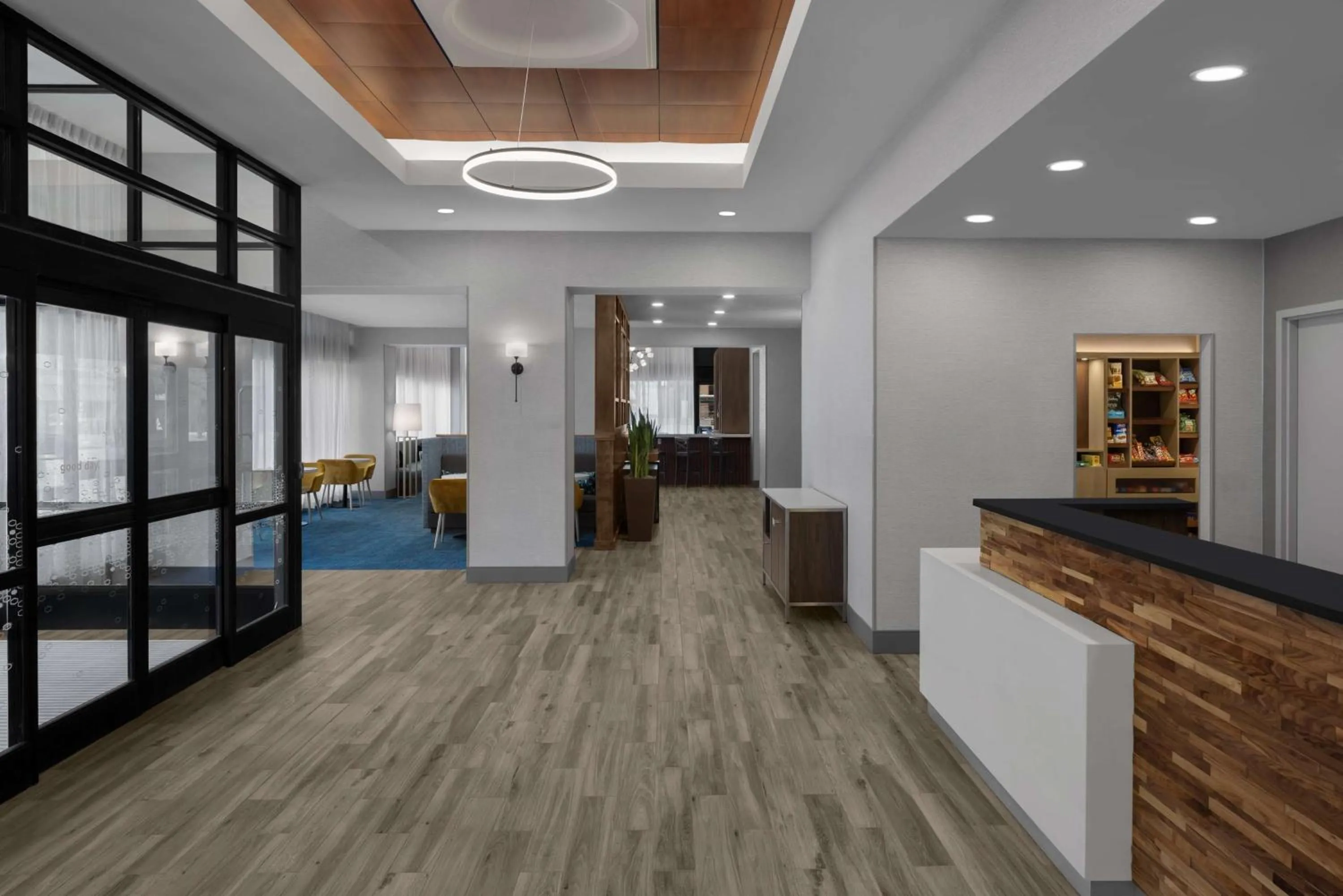 Lobby or reception in Hampton Inn Cleveland-Downtown