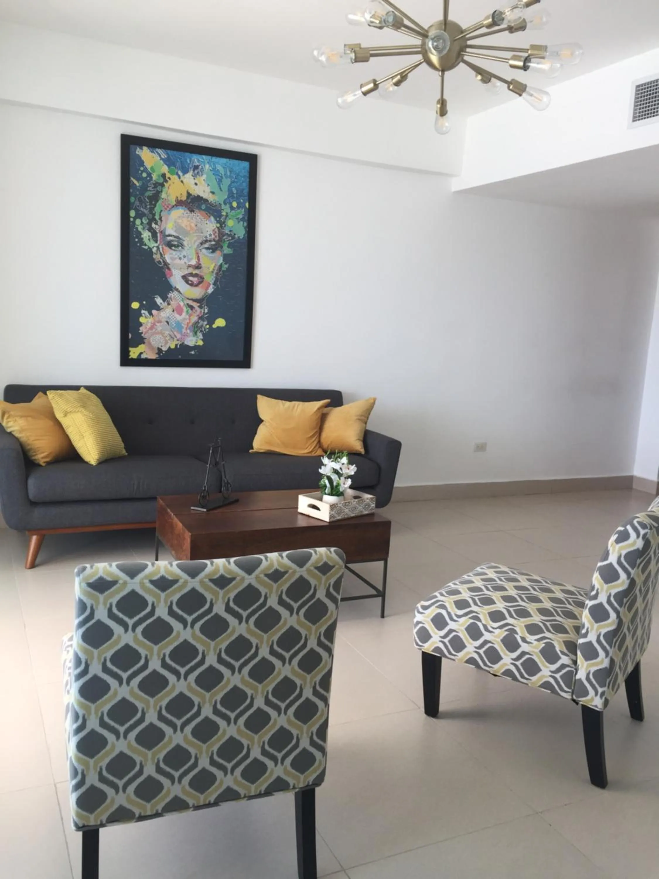 Living room in Beachfront, Juandolio