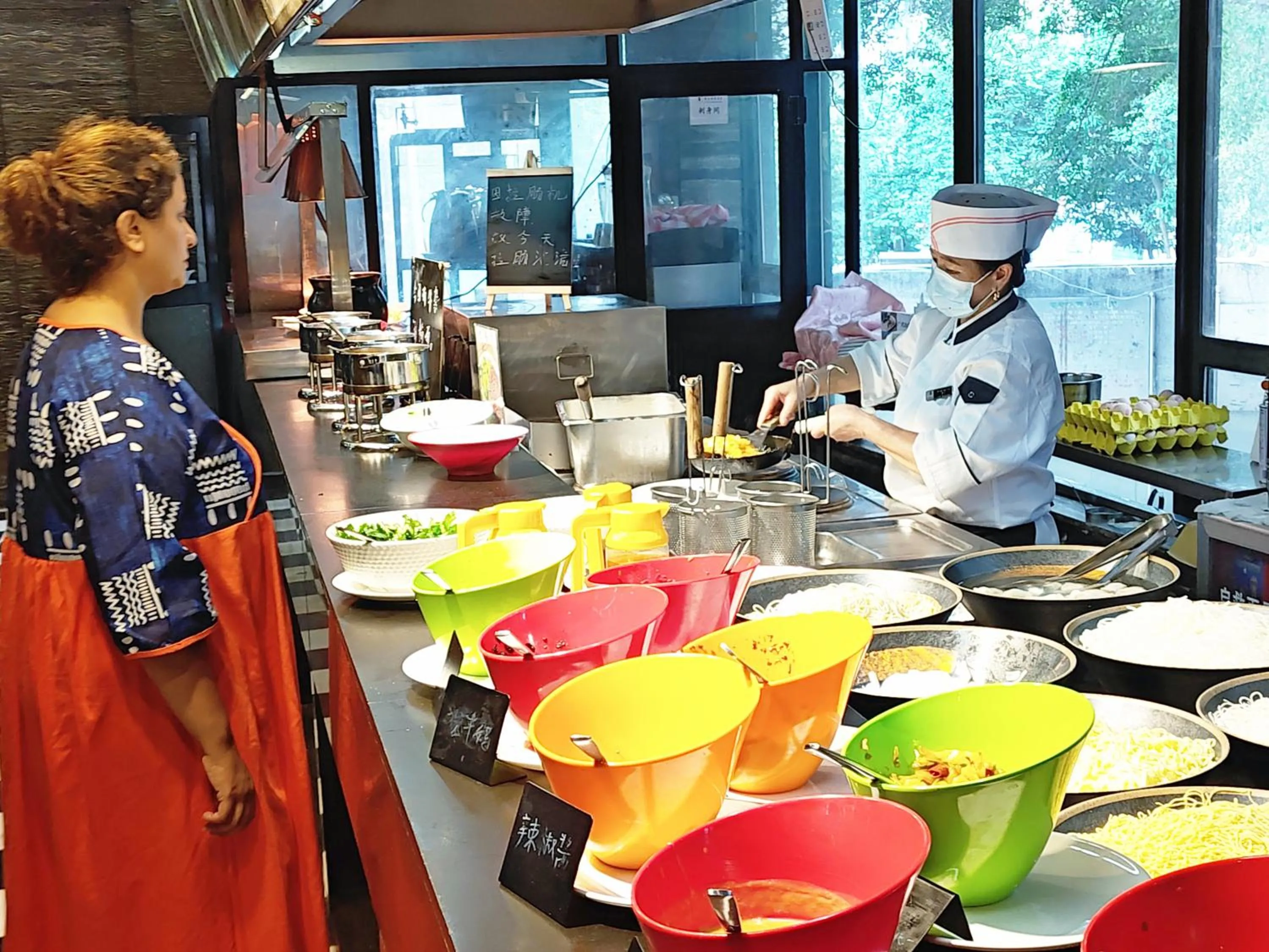 Breakfast in La Perle International Hotel