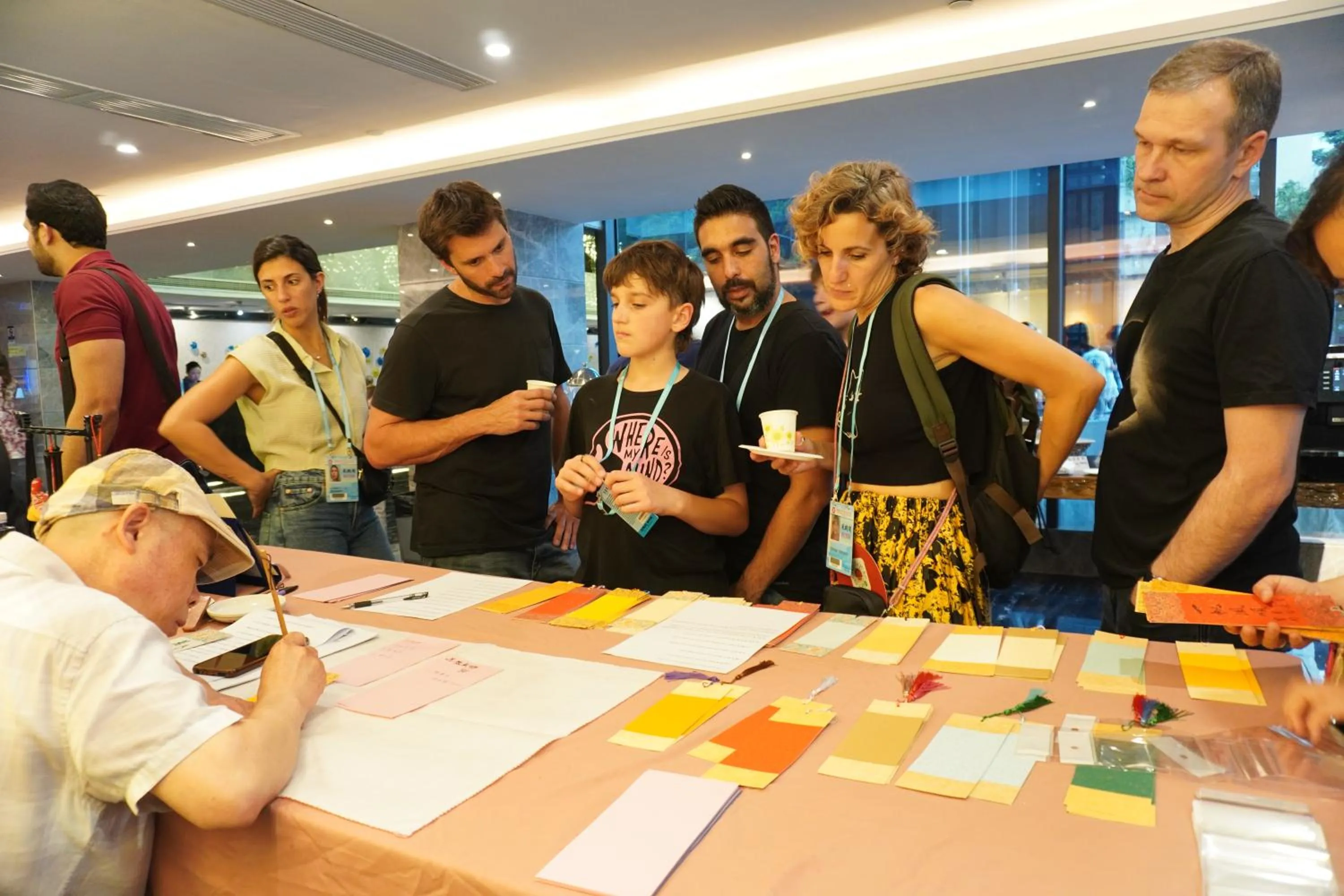 People in La Perle International Hotel