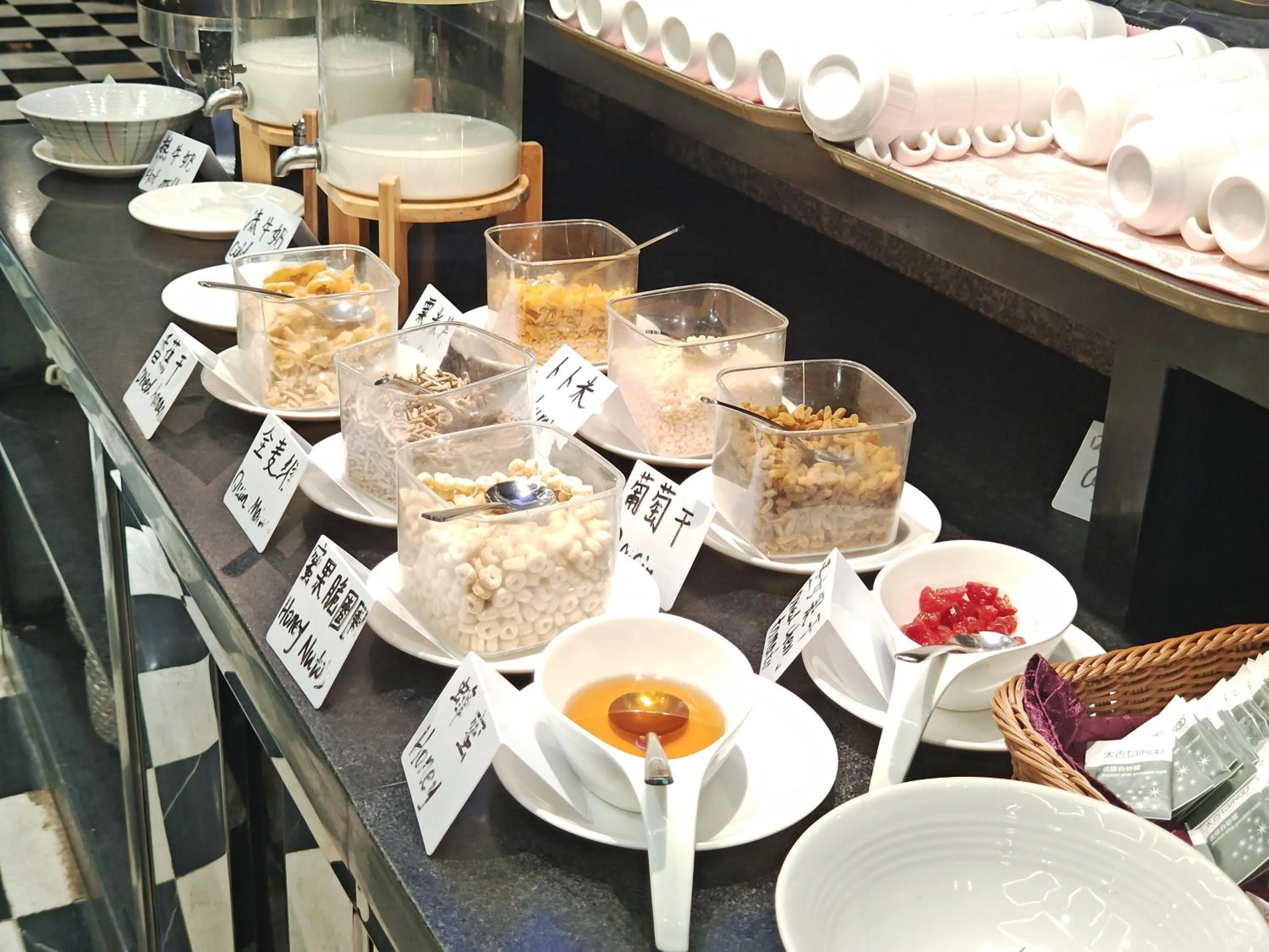 Breakfast in La Perle International Hotel