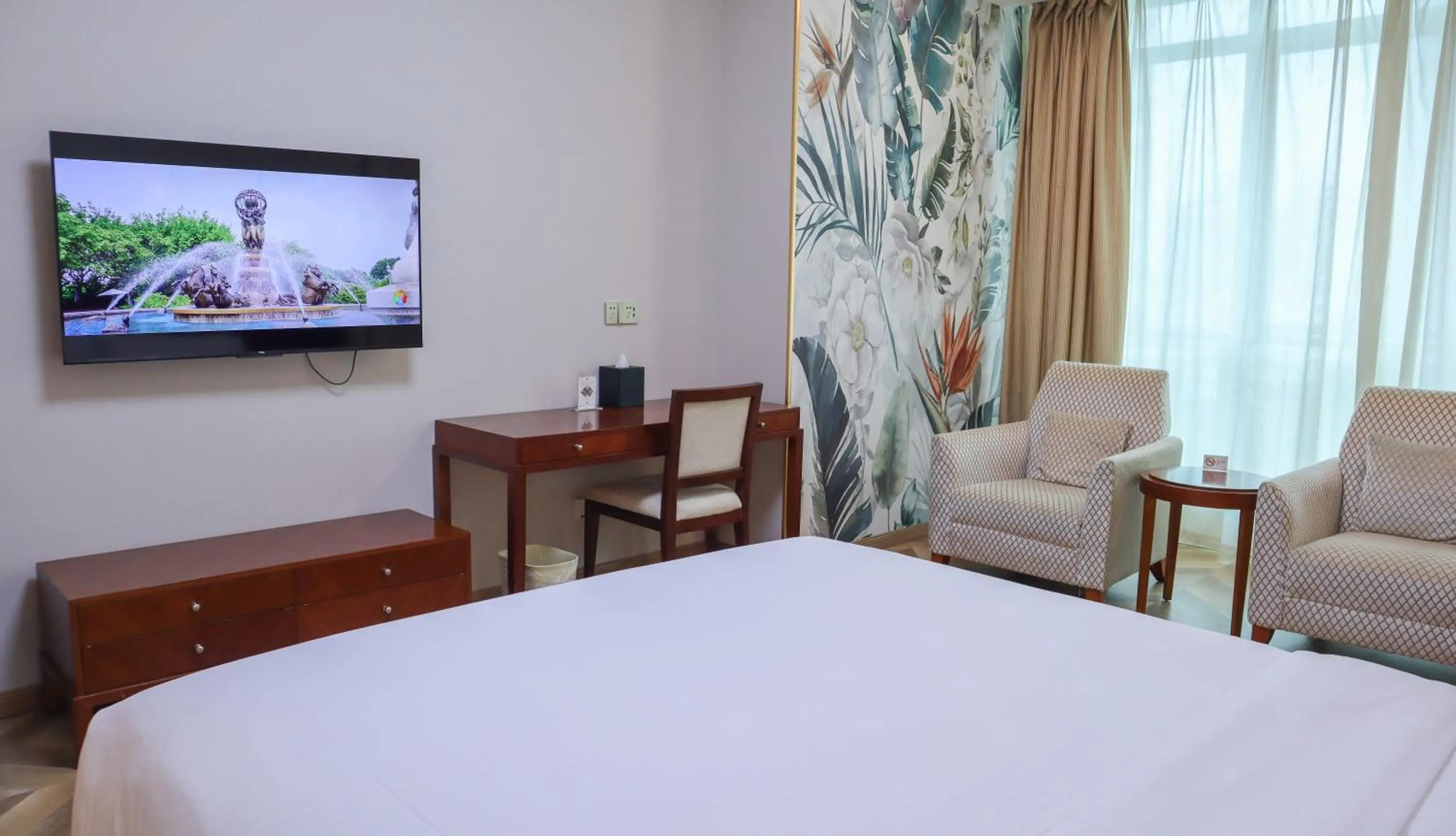 Bed in Shanghai Metropark Jichen Hotel