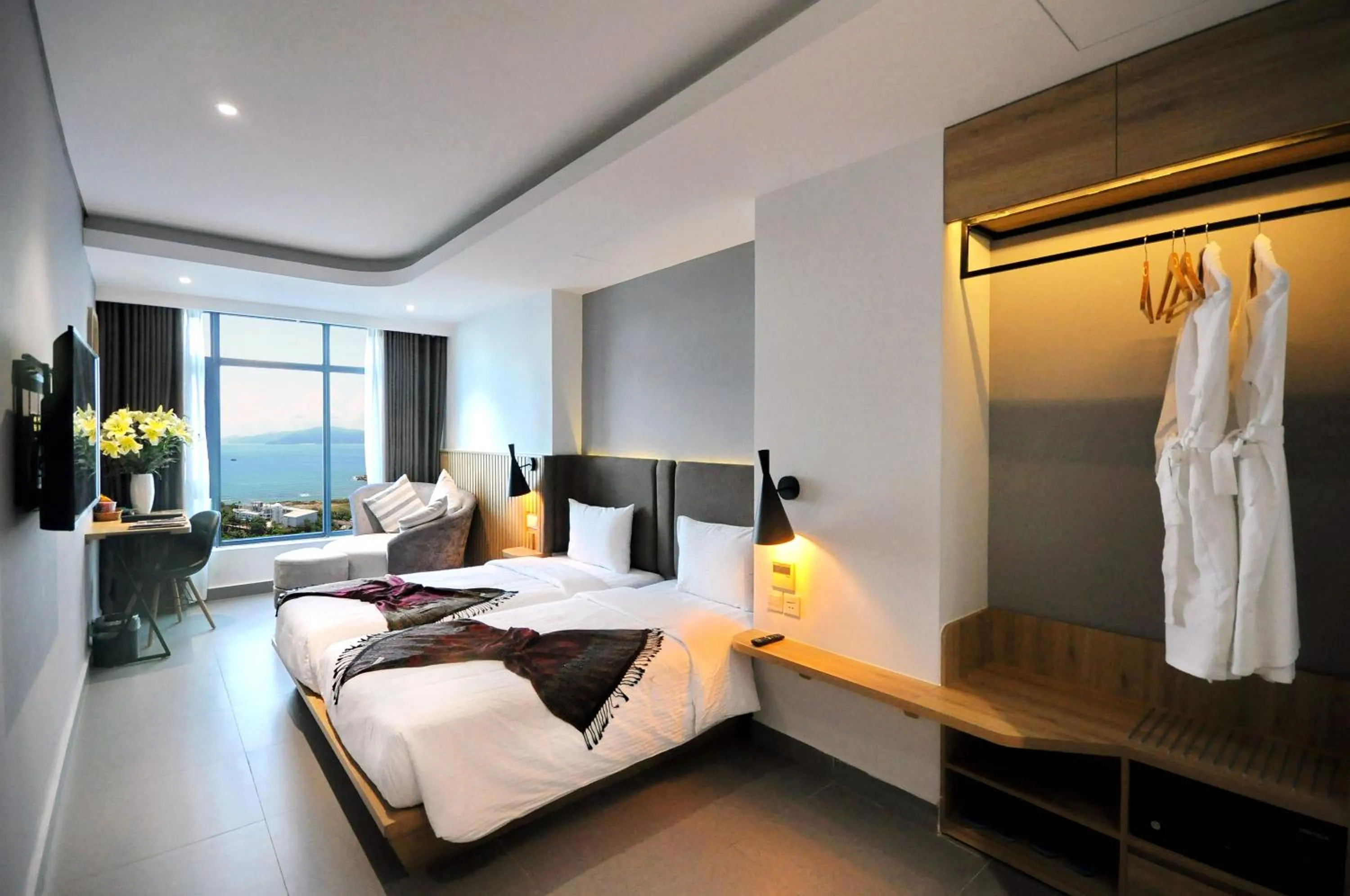 Photo of the whole room, Bed in Anrizon Hotel Nha Trang