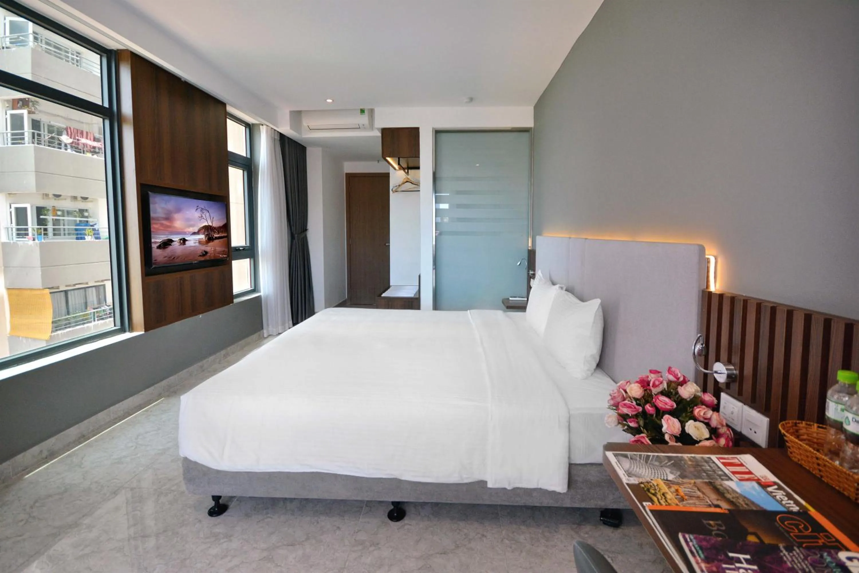 TV and multimedia, Bed in Anrizon Hotel Nha Trang