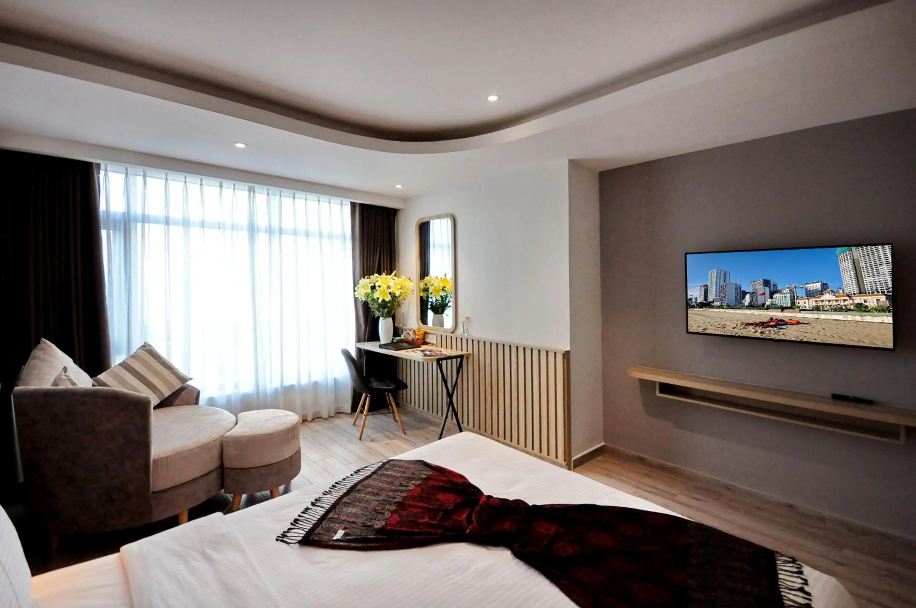 TV and multimedia, Bed in Anrizon Hotel Nha Trang