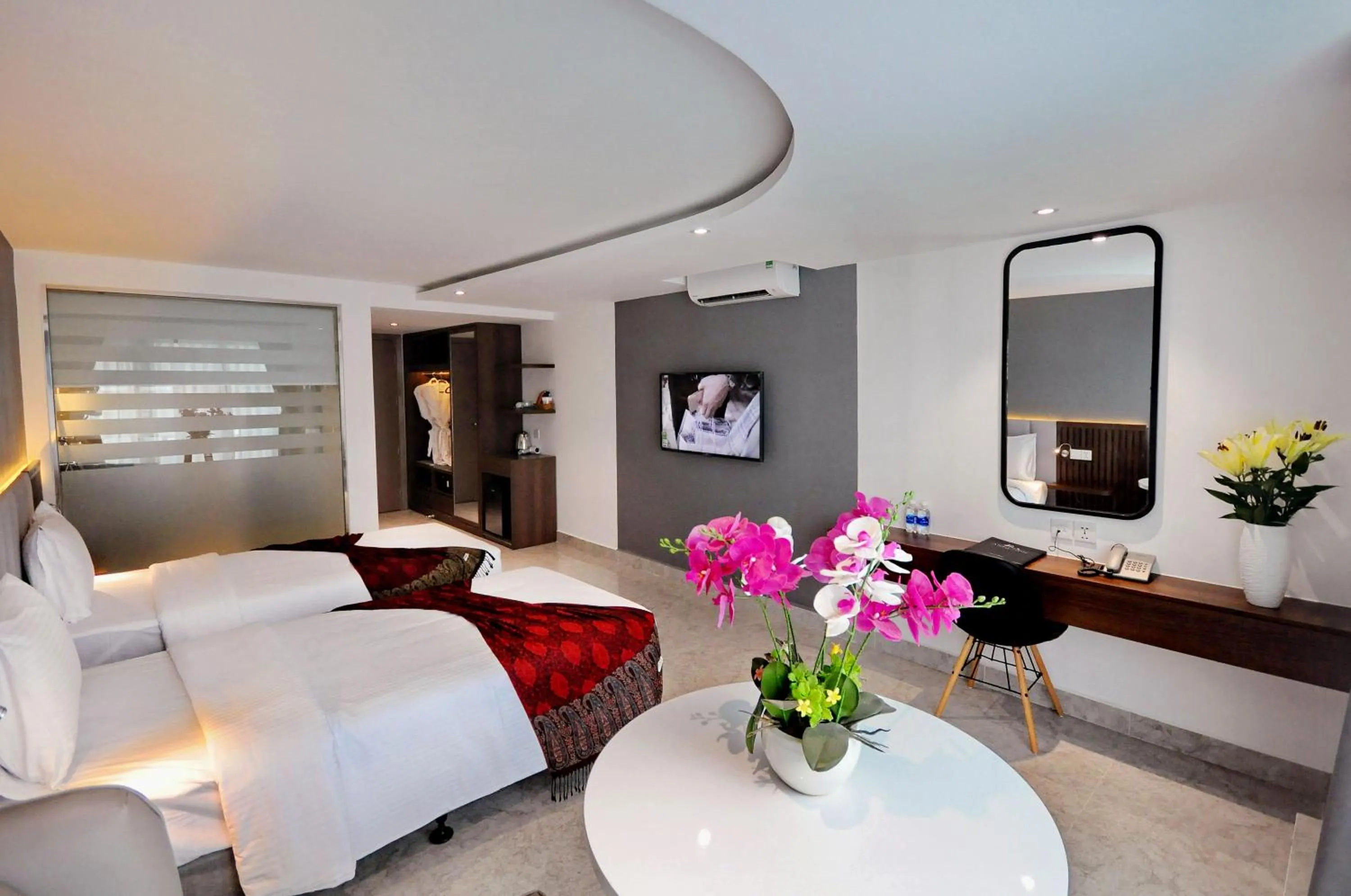 Photo of the whole room, Bed in Anrizon Hotel Nha Trang