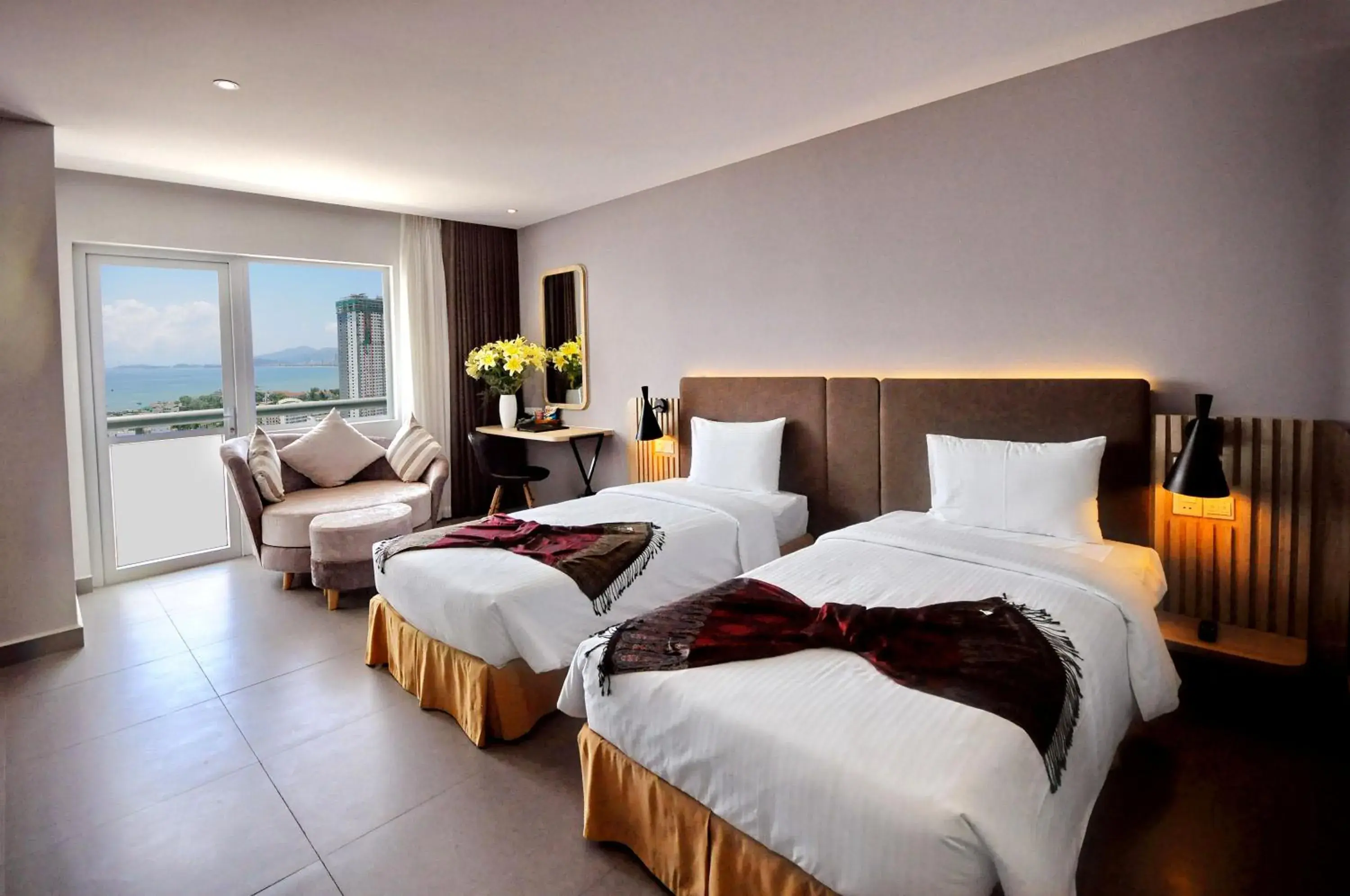 Family Room with Sea View in Anrizon Hotel Nha Trang Family Room with Sea View in Anrizon Hotel Nha Trang